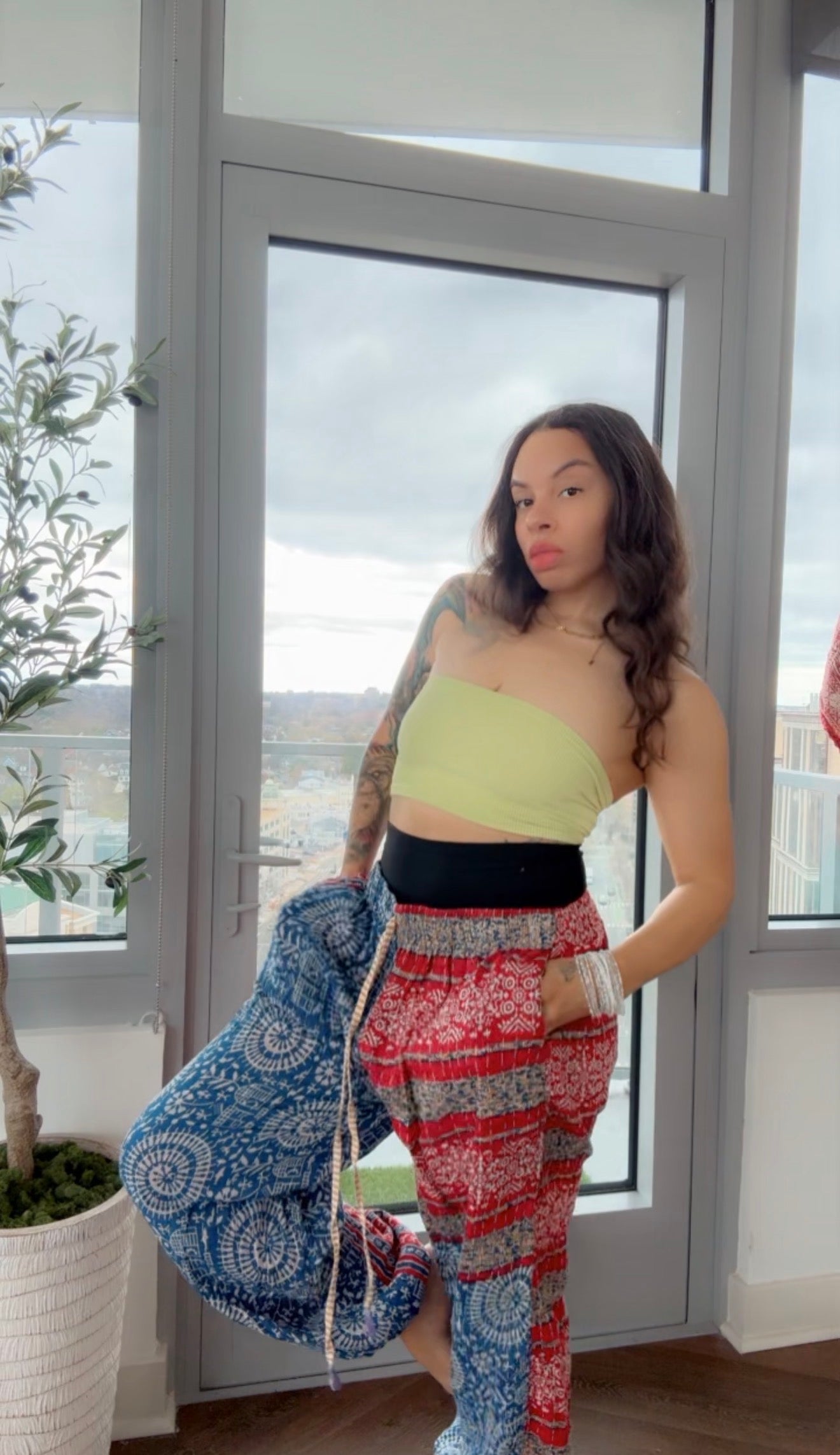 ** Reversible Kantha Jogger Pants (only)