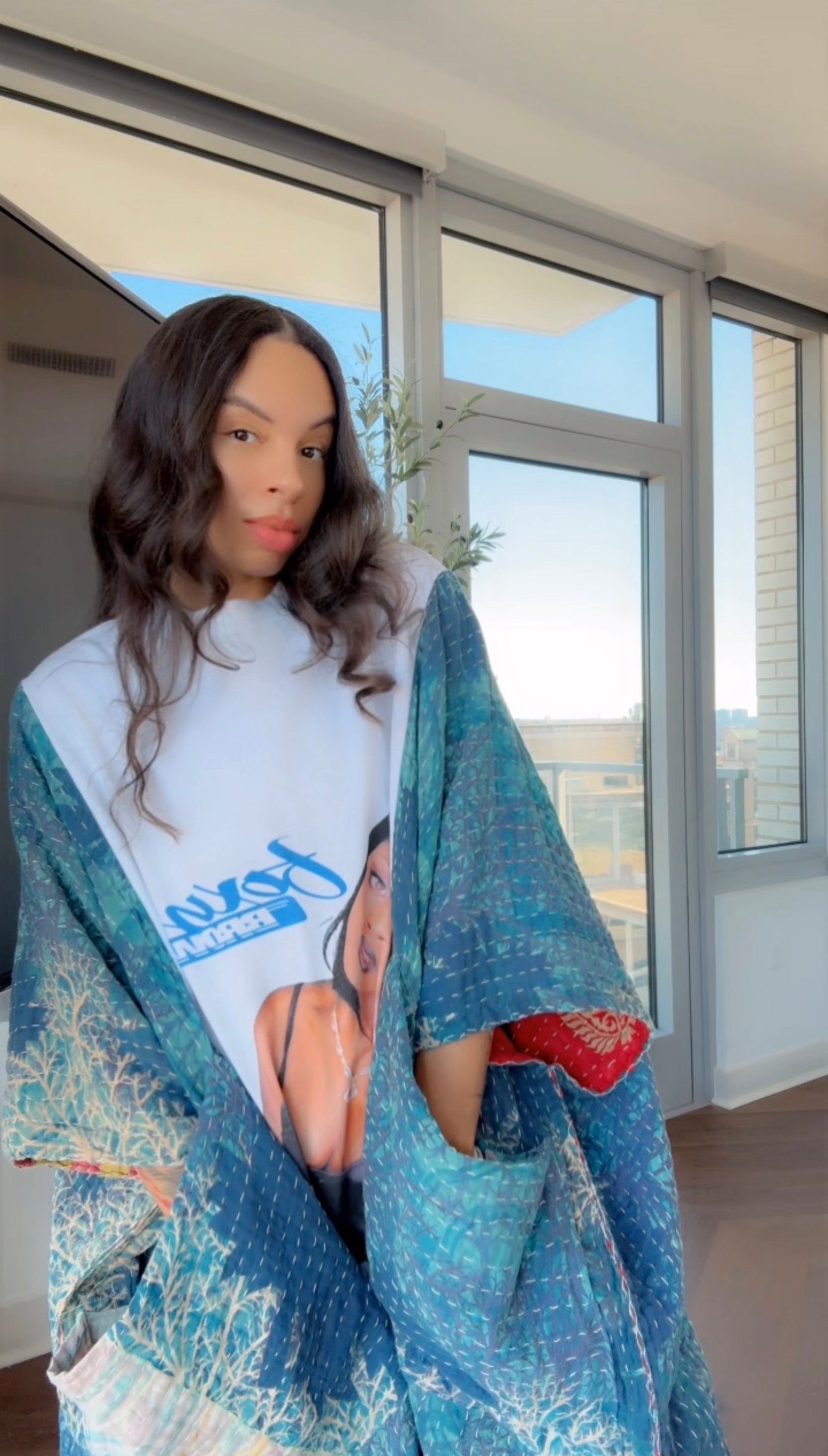 ** Foxy Brown Original Kantha Band Tee Muu