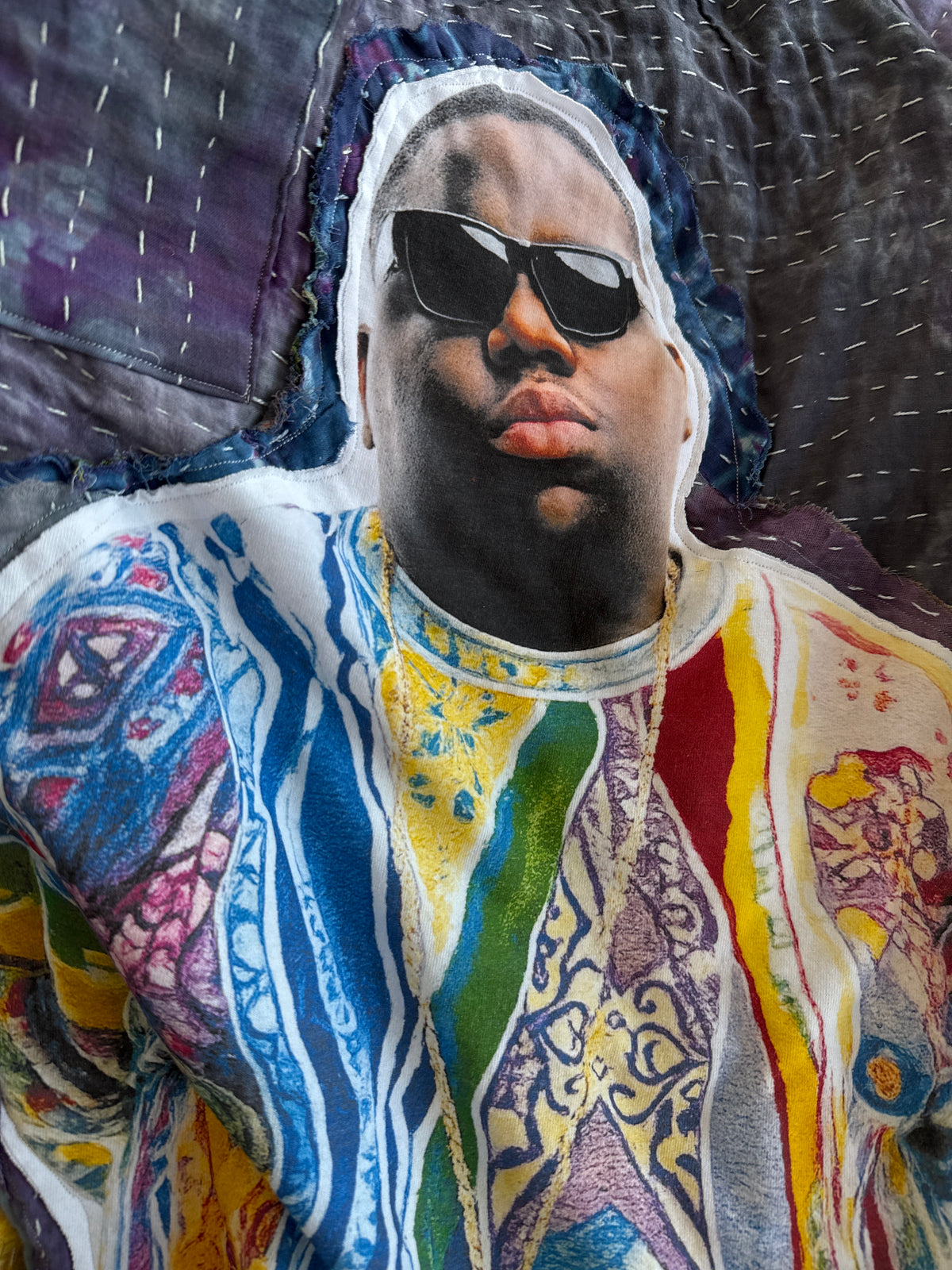 * 10/16 Drop Notorious B.I.G Big Face Kantha Barrel Pants — 5'7" and Under