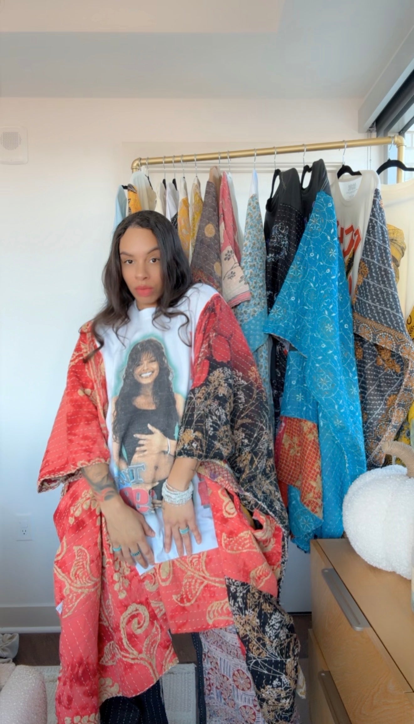 **Janet Jackson Original Kantha Band Tee Muu (premium quilt)
