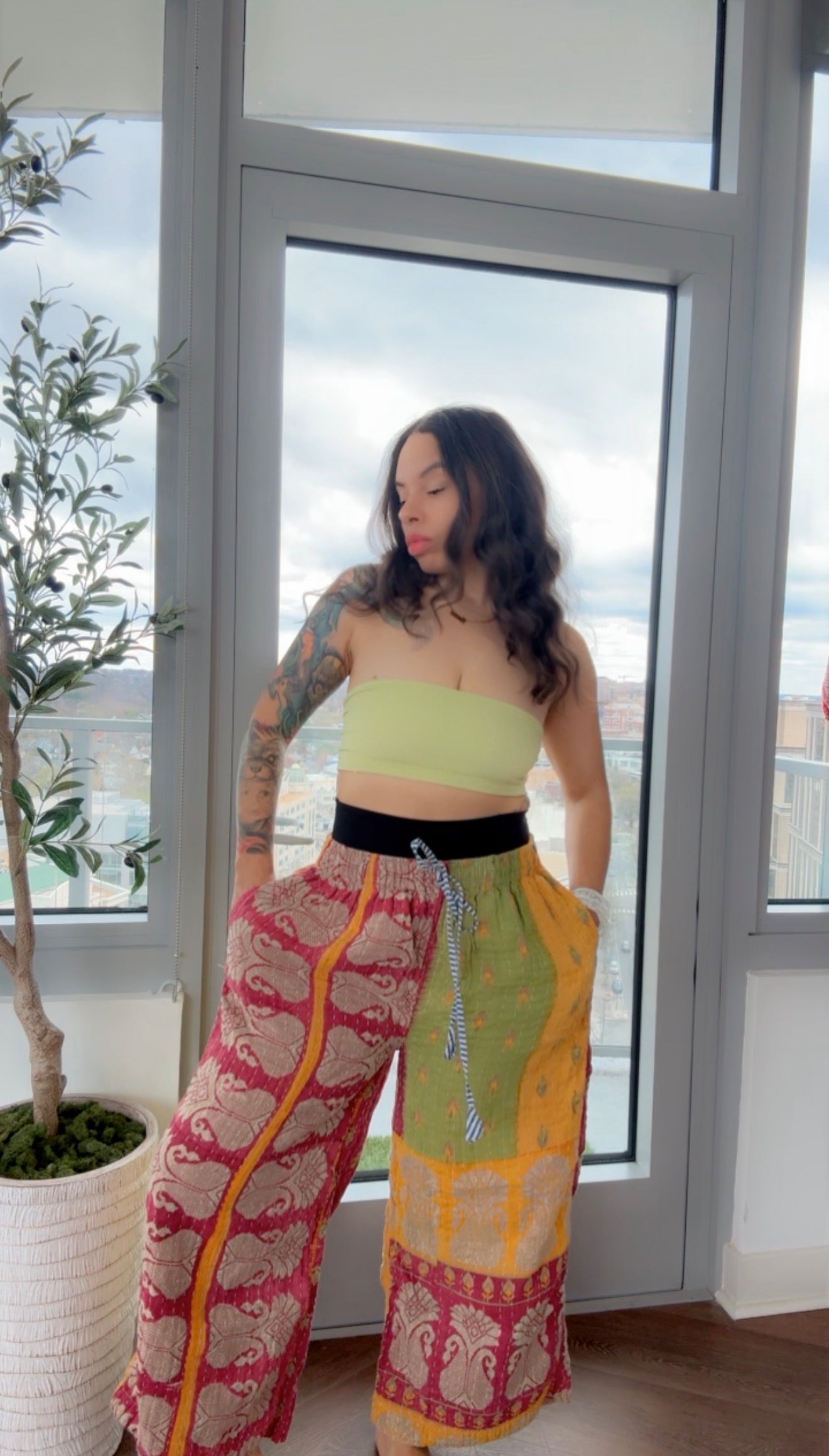 ** Reversible Kantha Lounge Pant