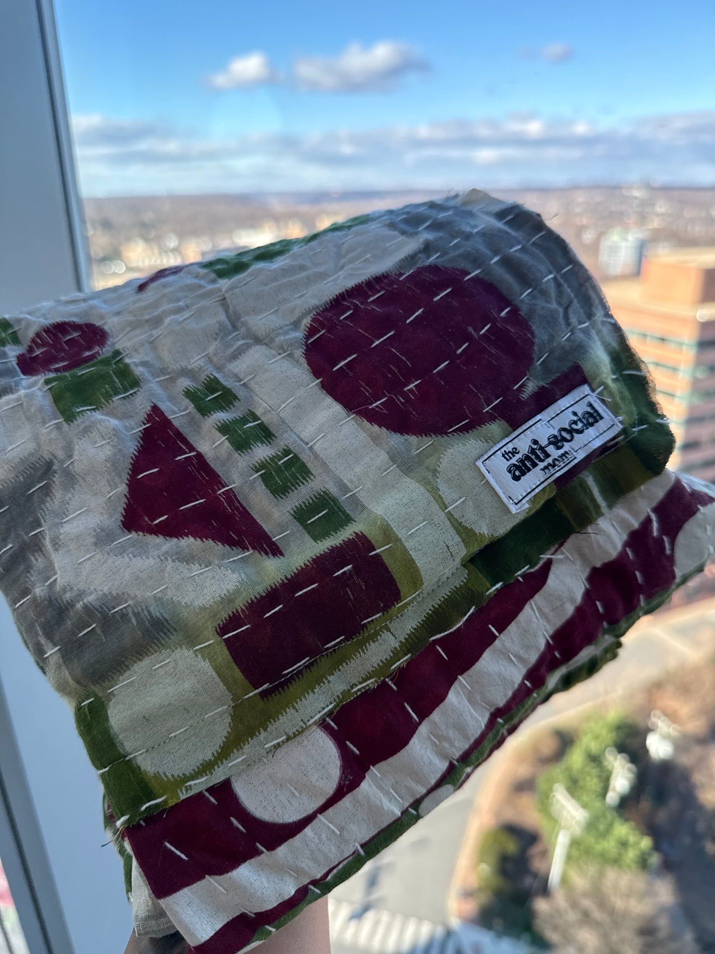 Raw Hem Kantha Kimono
