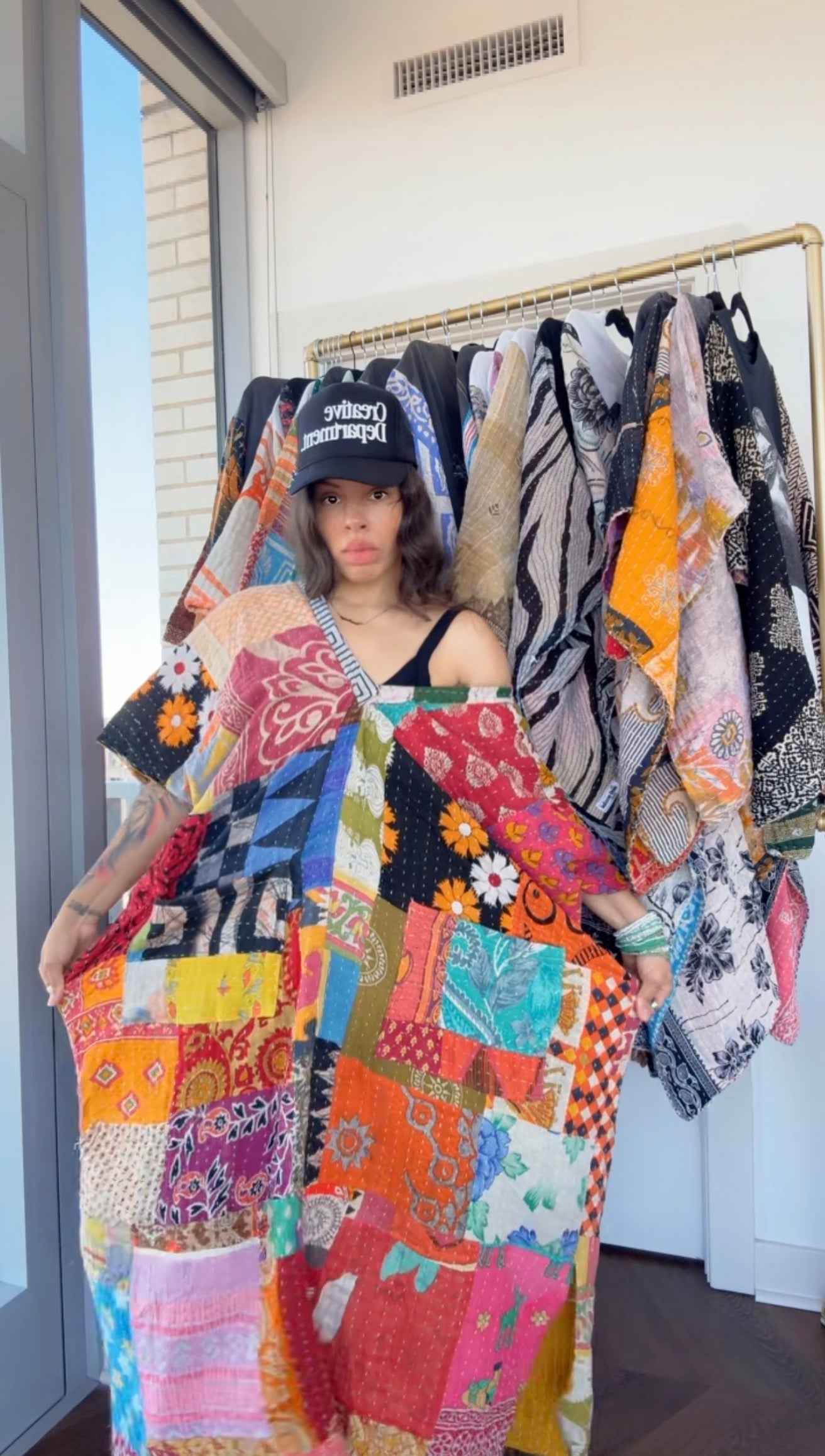 * Aaliyah “At Your Best” Rhythm & Flow Kaftan (raw hem/ patchwork) |