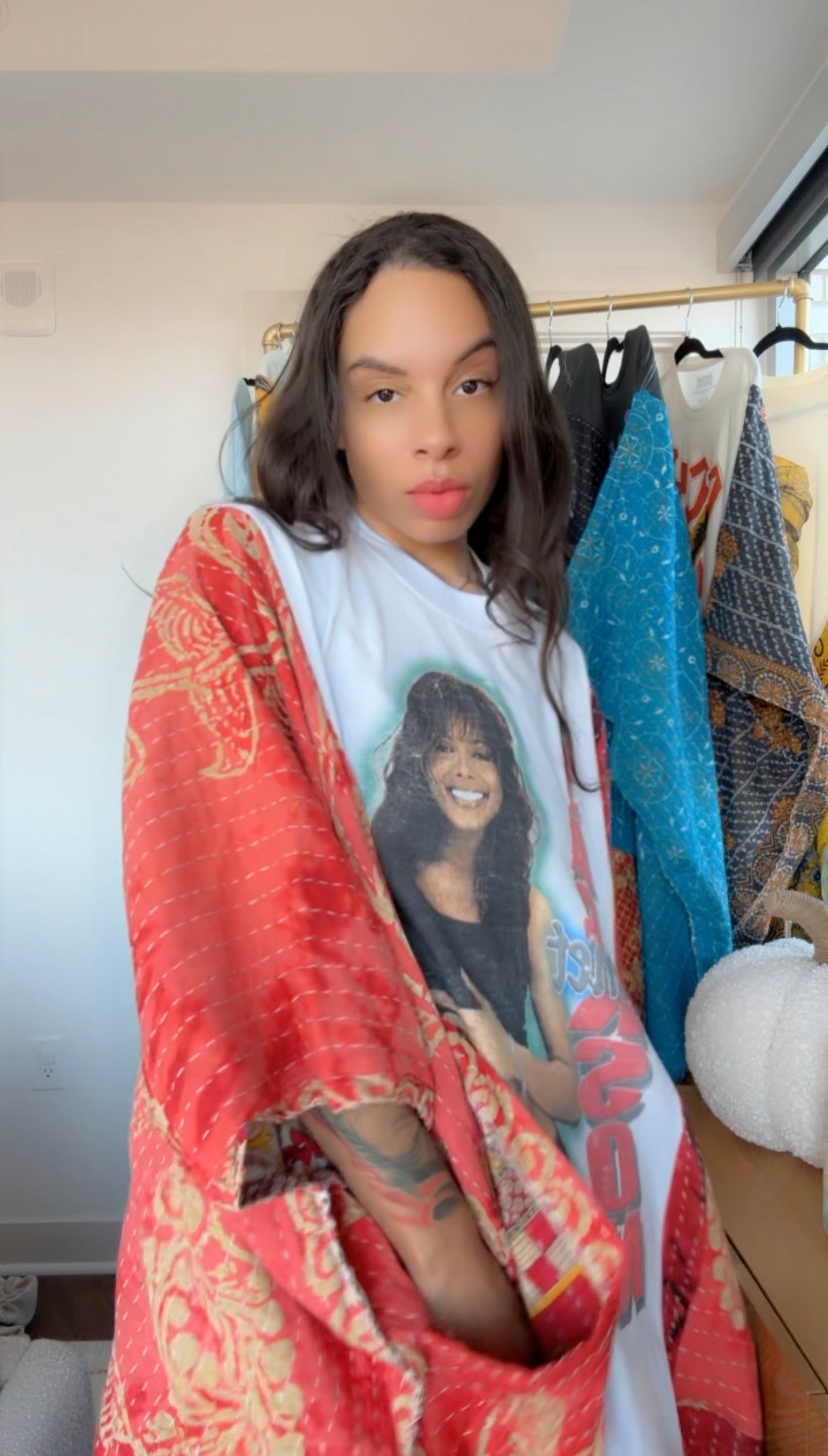 **Janet Jackson Original Kantha Band Tee Muu (premium quilt)