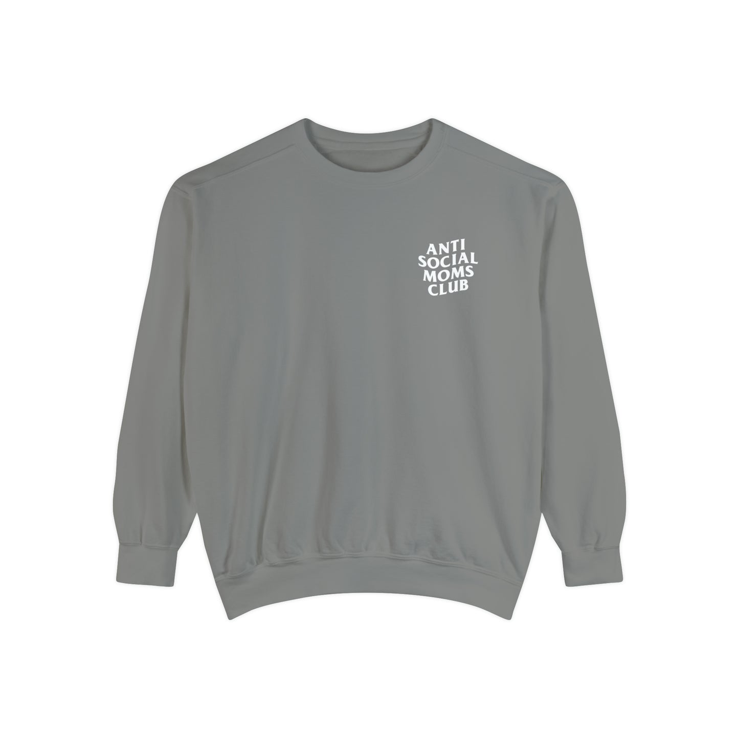 Anti-Social Moms Club Crewneck Sweatshirt (Light Grey)
