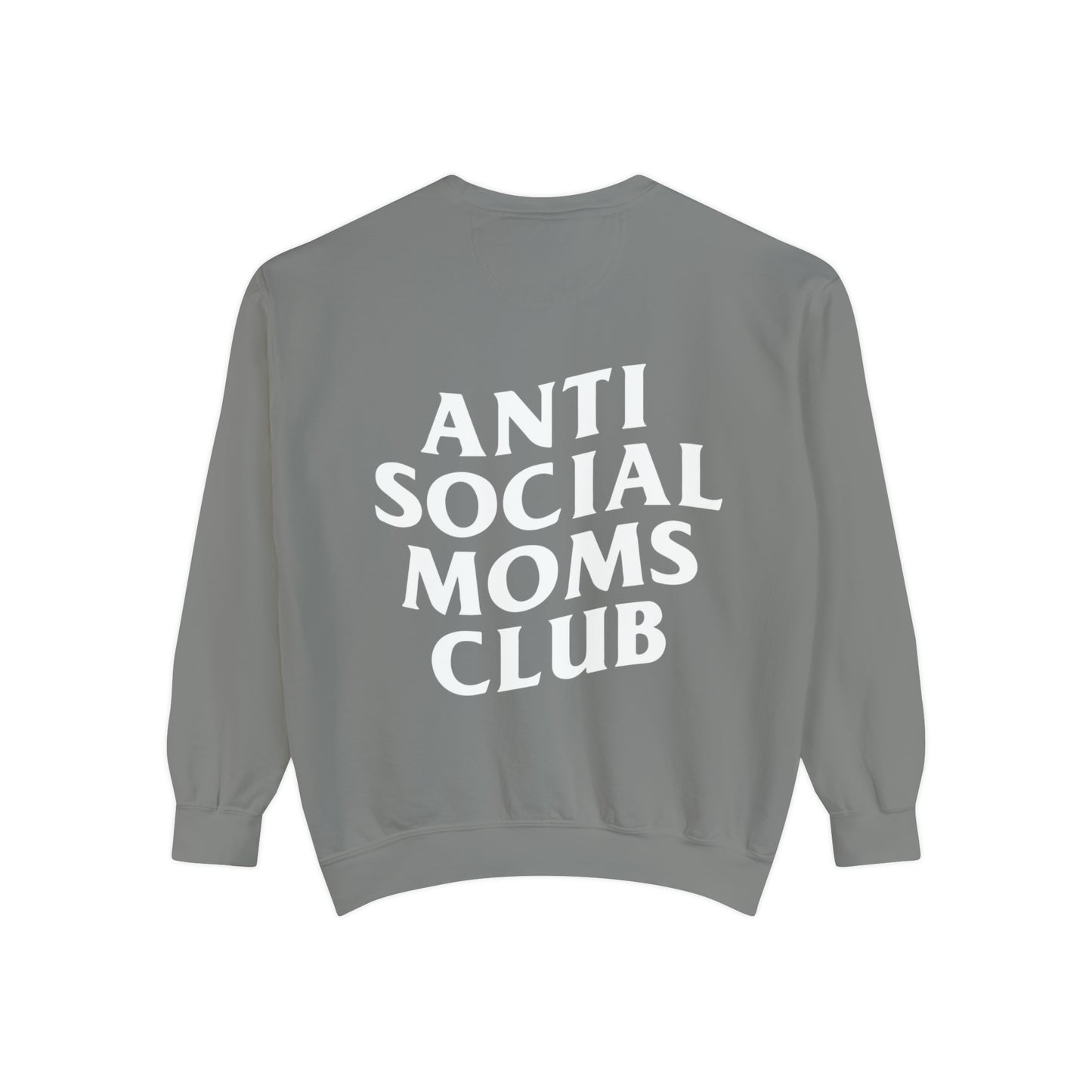 Anti-Social Moms Club Crewneck Sweatshirt (Light Grey)