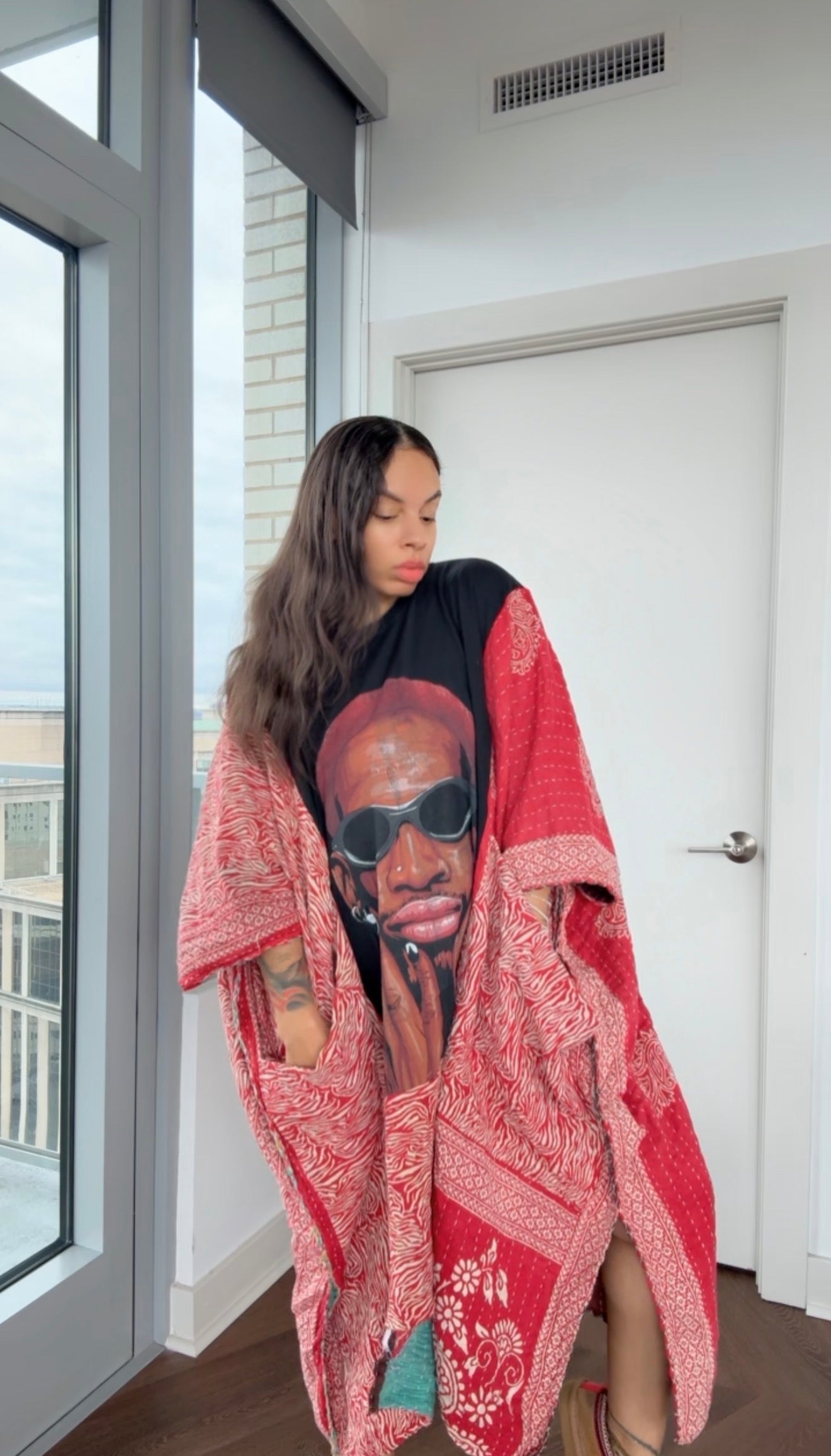 Dennis Rodman RARE Zebra Print Original Kantha Band Tee Muu (Premium)