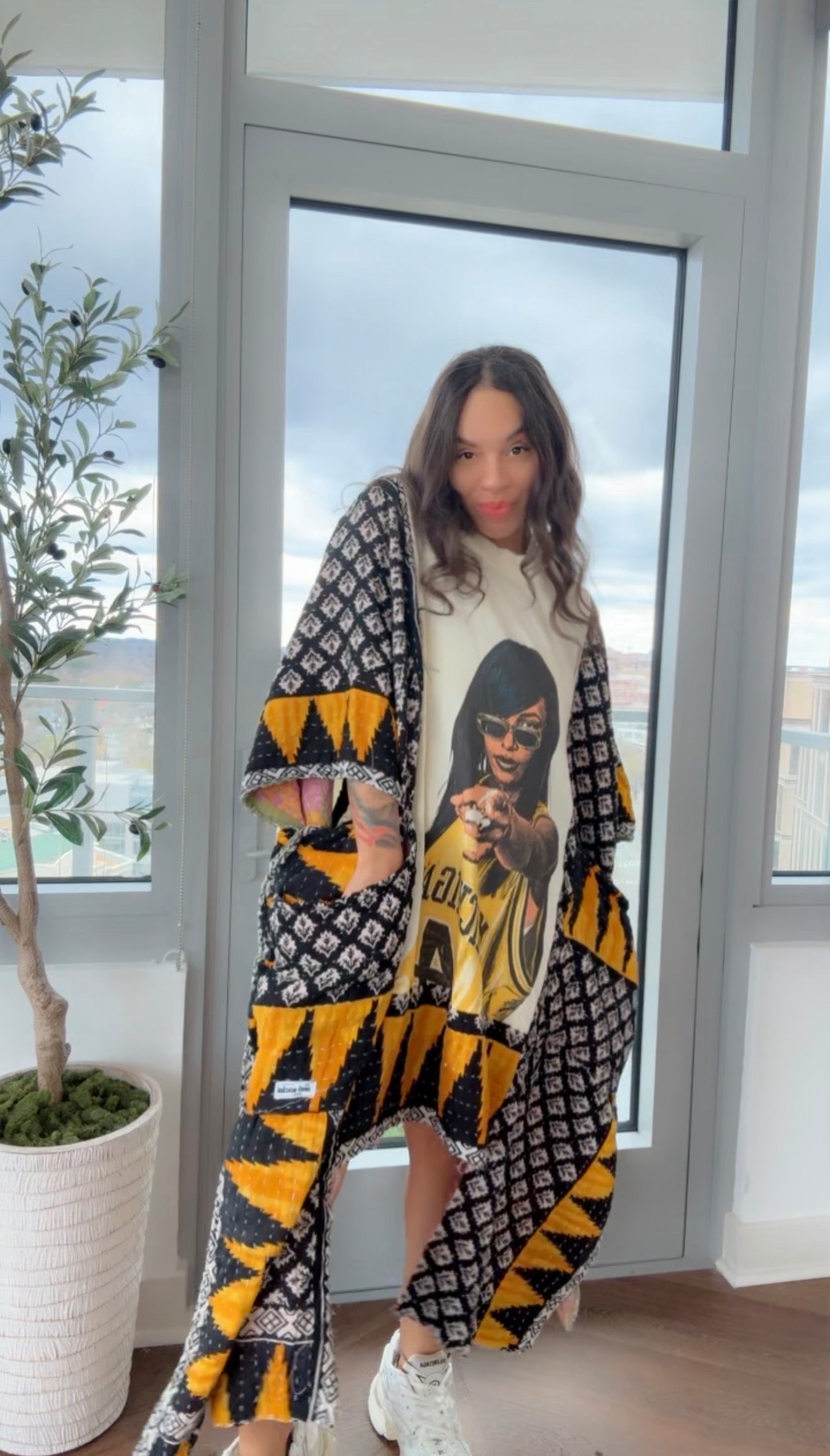 RARE Aaliyah Original Kantha Band Tee Muu (Premium)