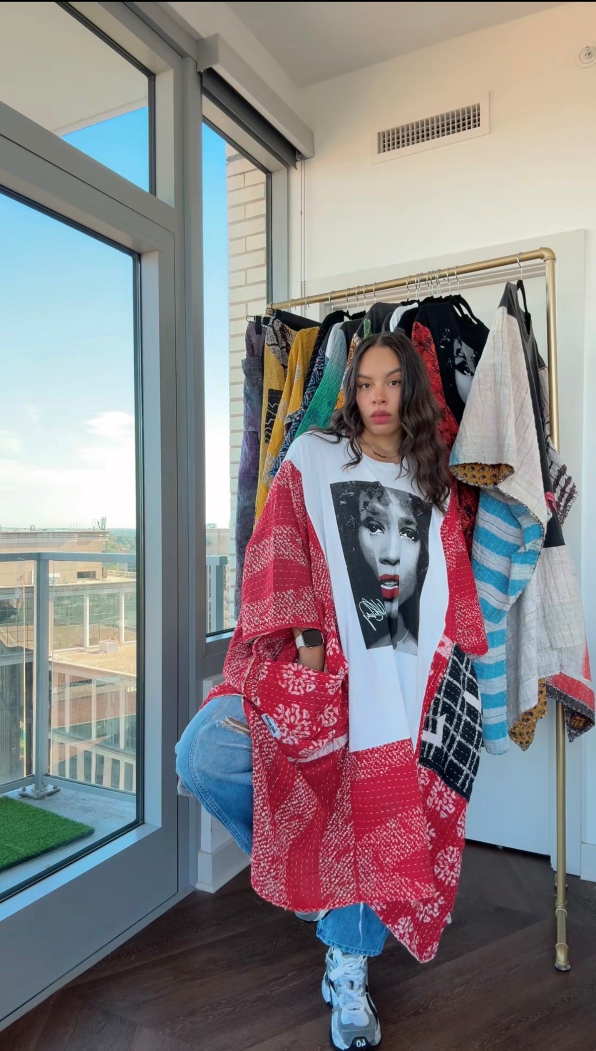 * 10/16 Drop Whitney Houston Original Kantha Band Tee Kaftan (Top Tier Premium) Collectors Vault