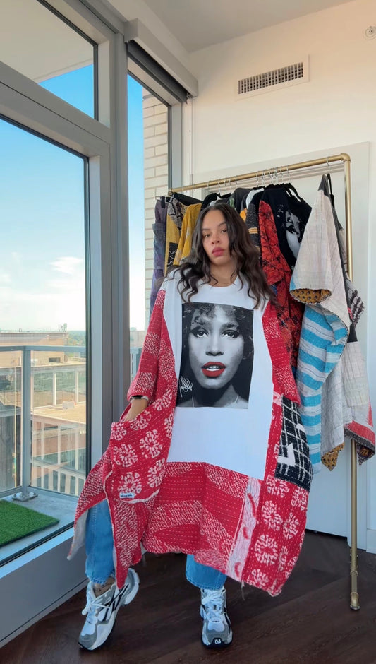 * 10/16 Drop Whitney Houston Original Kantha Band Tee Kaftan (Top Tier Premium) Collectors Vault