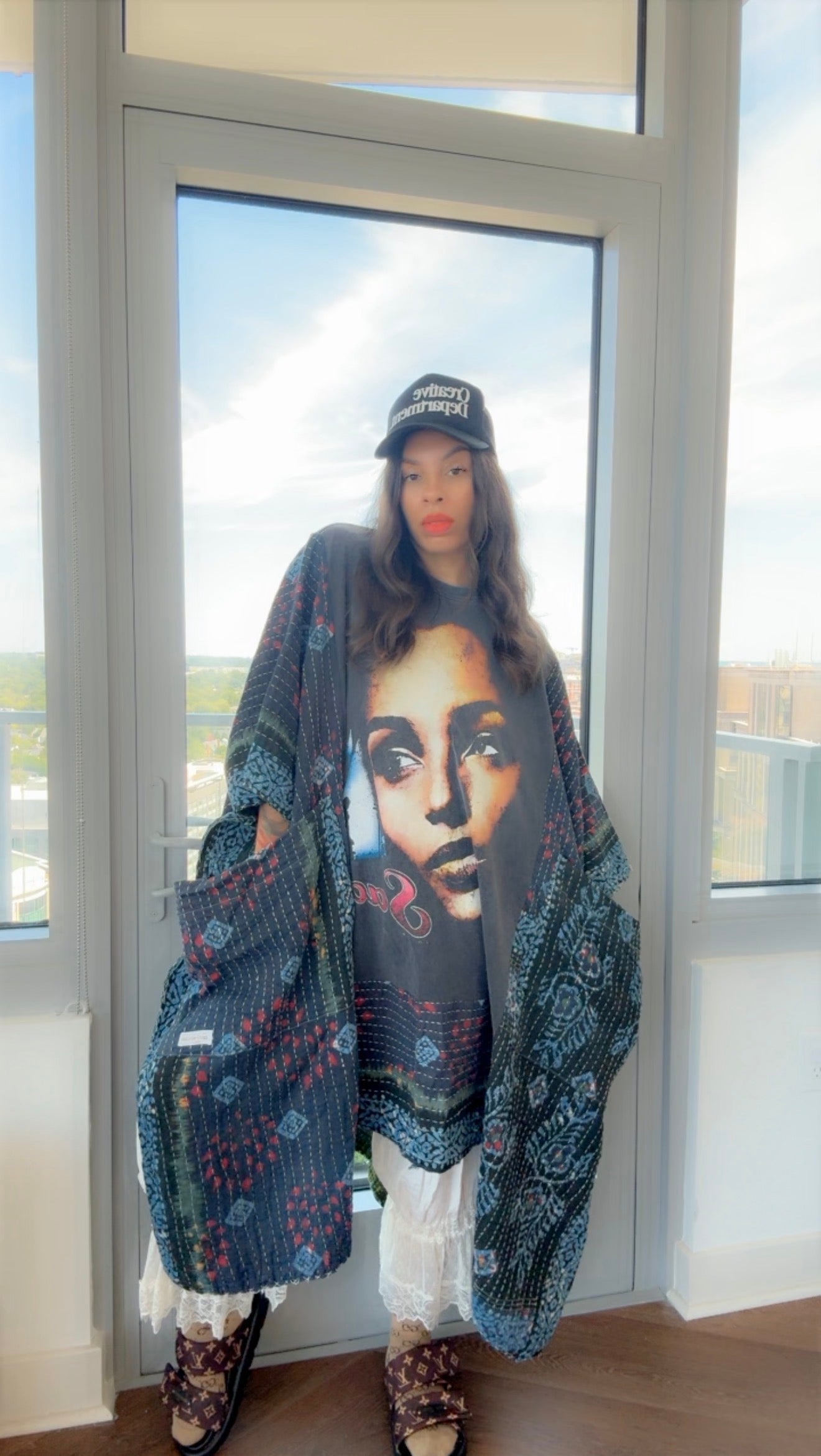 * 8/28 Drop Sade Hand Dyed Original Kantha Band Tee Muu (Top Tier Premium) Collectors Vault