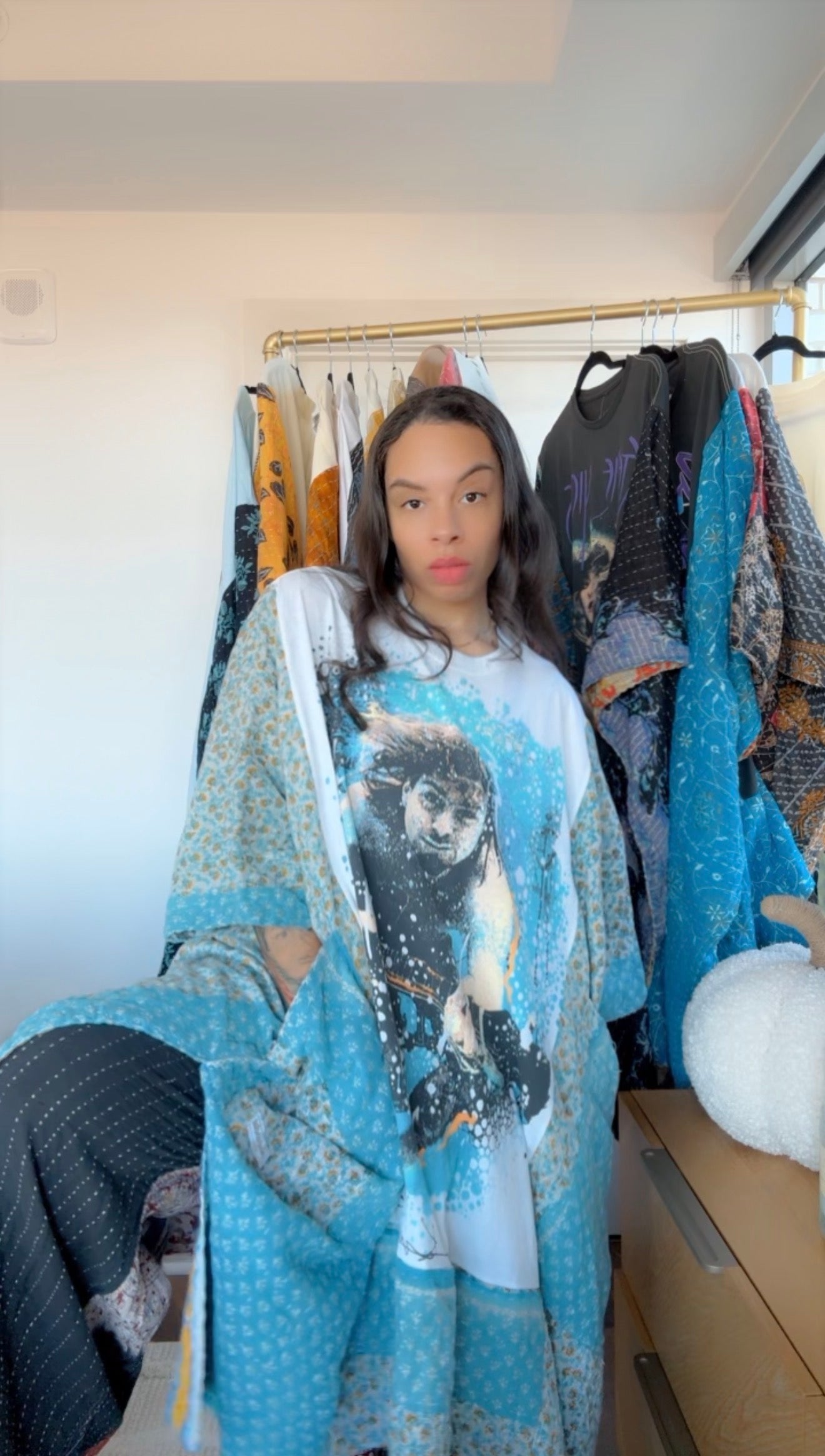 Kurt Cobain Original Kantha Band Tee Muu (premium quilt)