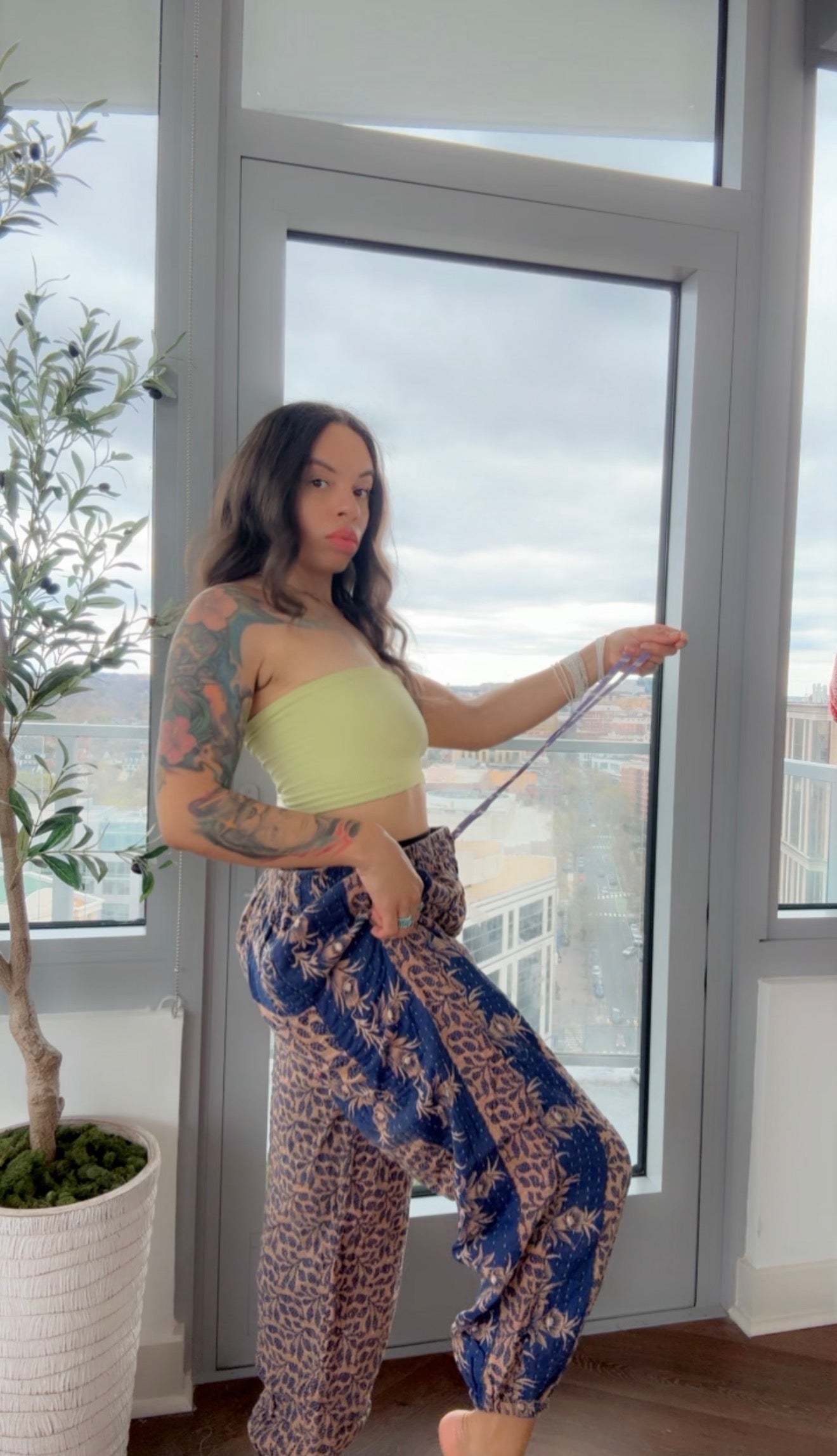 ** Reversible Kantha Jogger Pant (only)