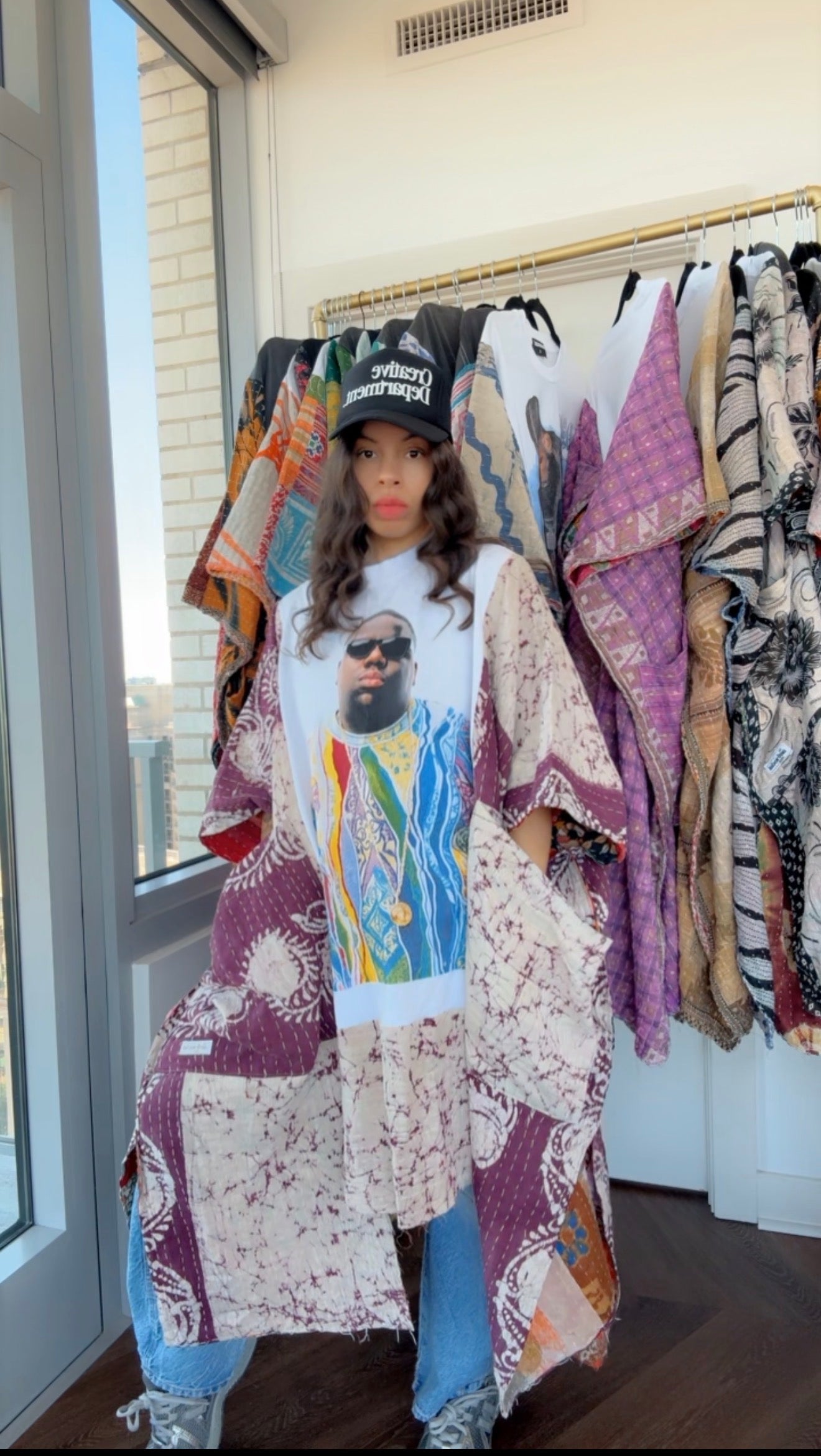 * Notorious B.I.G Raw Hem Original Kantha Band Tee Muu (Top Tier Premium)