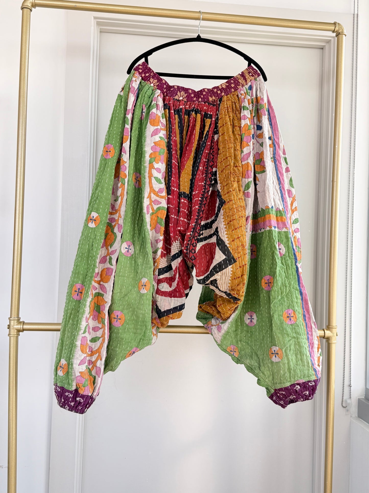 ** Reversible Kantha Harem Pants