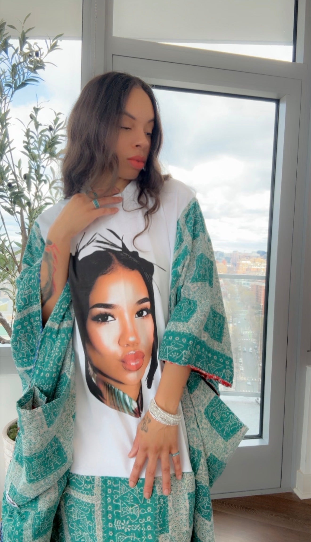 Jhene’ Aiko Original Kantha Band Tee Muu (Premium)