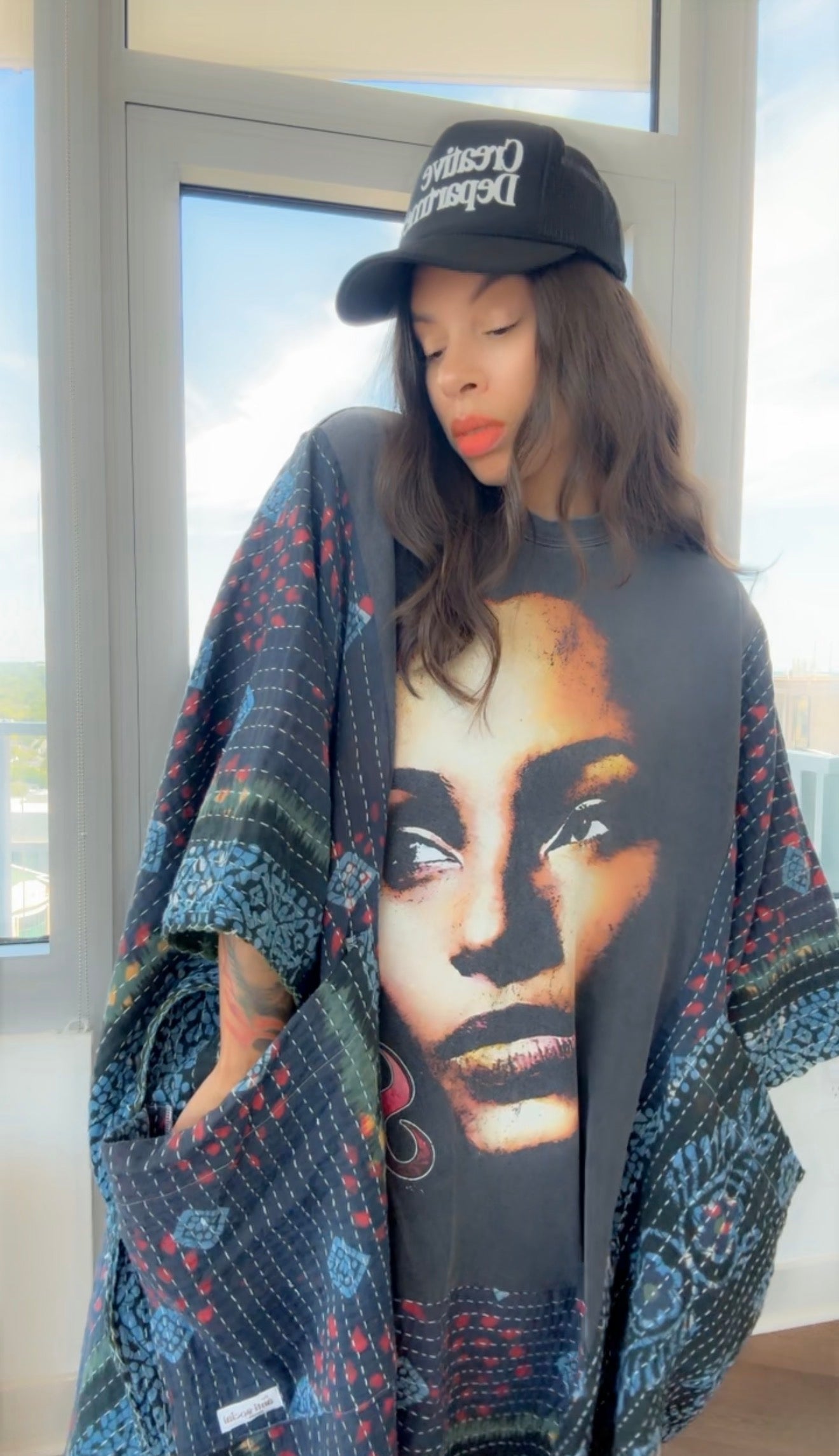 * 8/28 Drop Sade Hand Dyed Original Kantha Band Tee Muu (Top Tier Premium) Collectors Vault