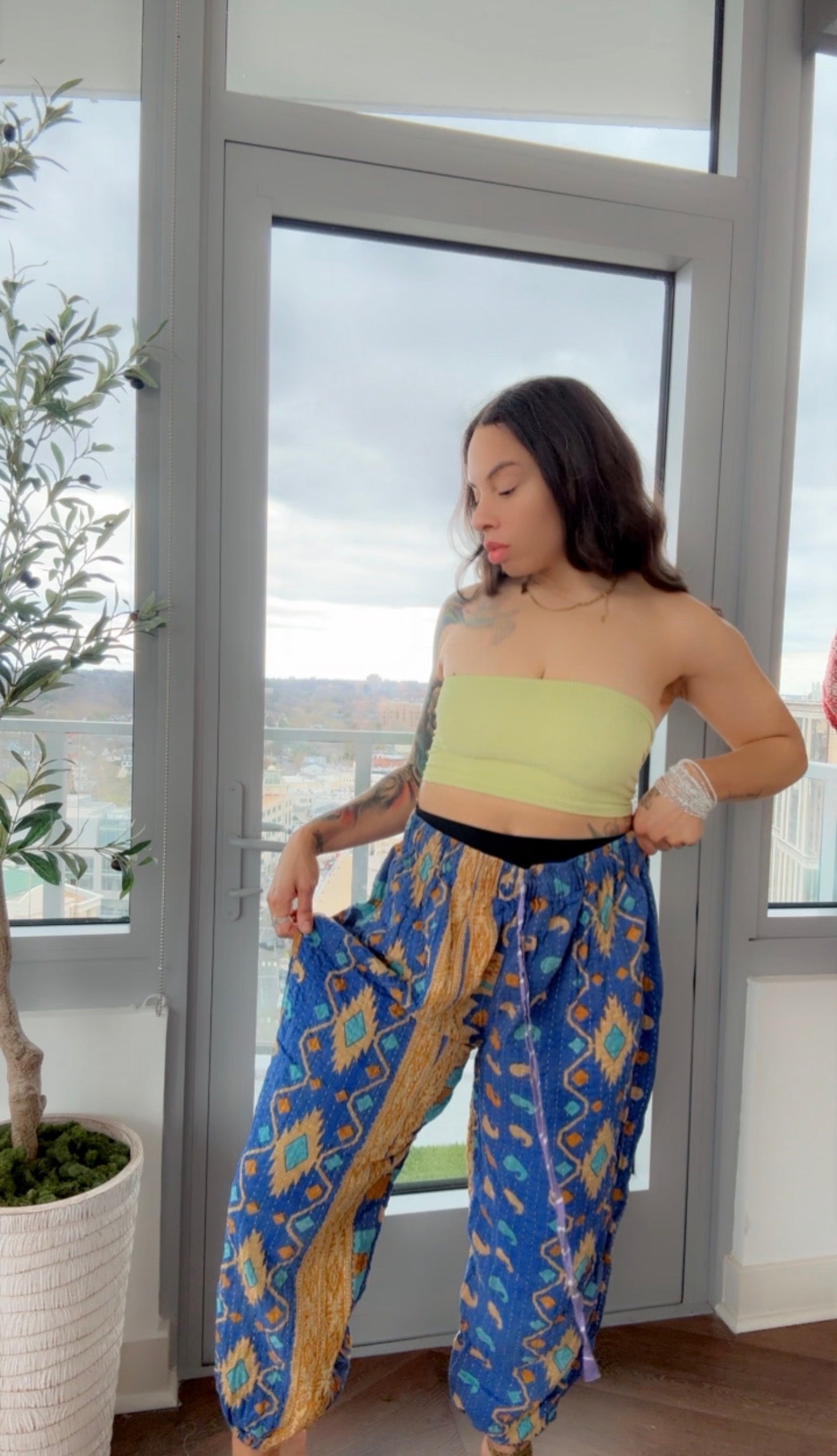 Reversible Kantha Jogger Pant (only)