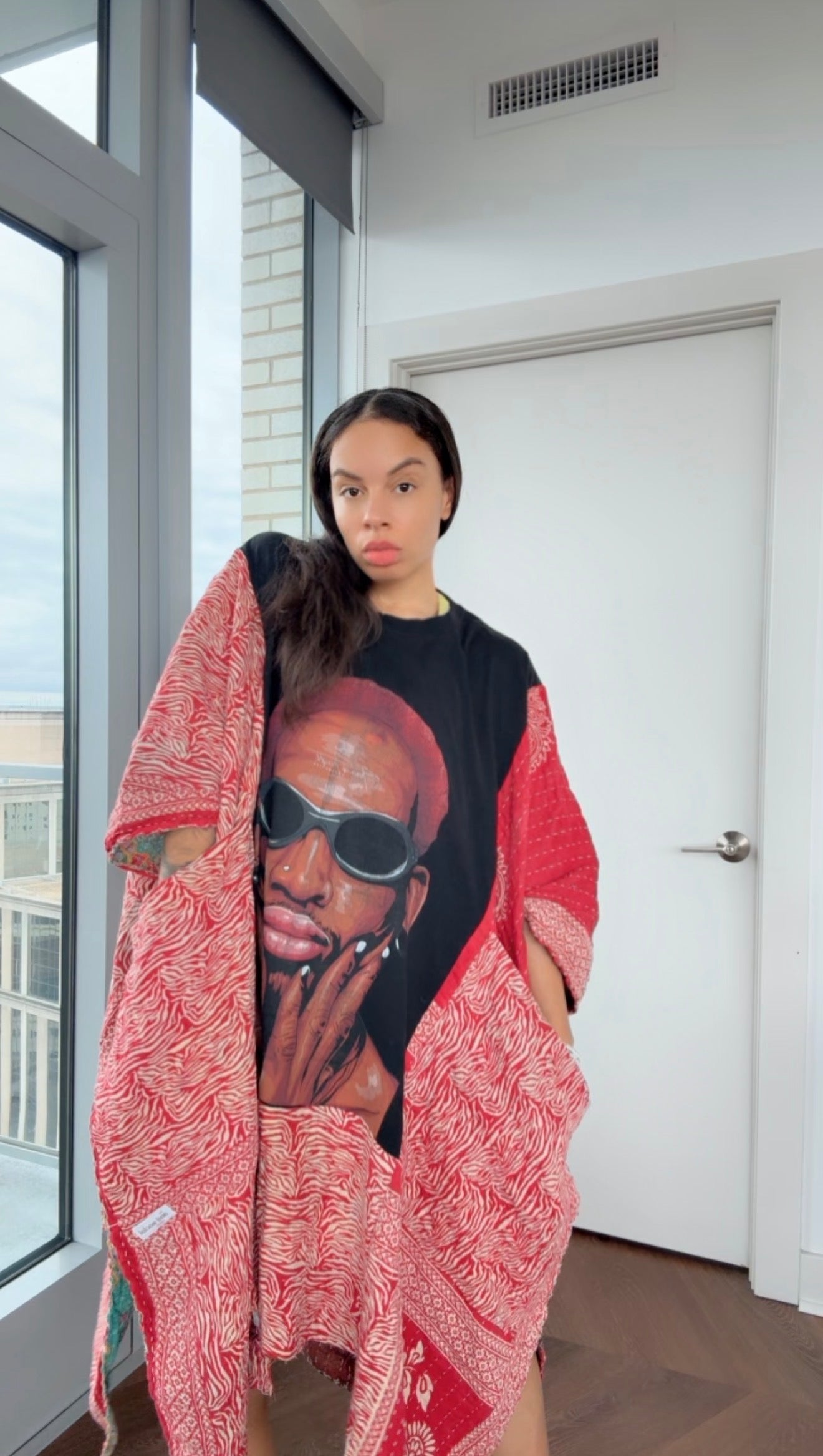 Dennis Rodman RARE Zebra Print Original Kantha Band Tee Muu (Premium)