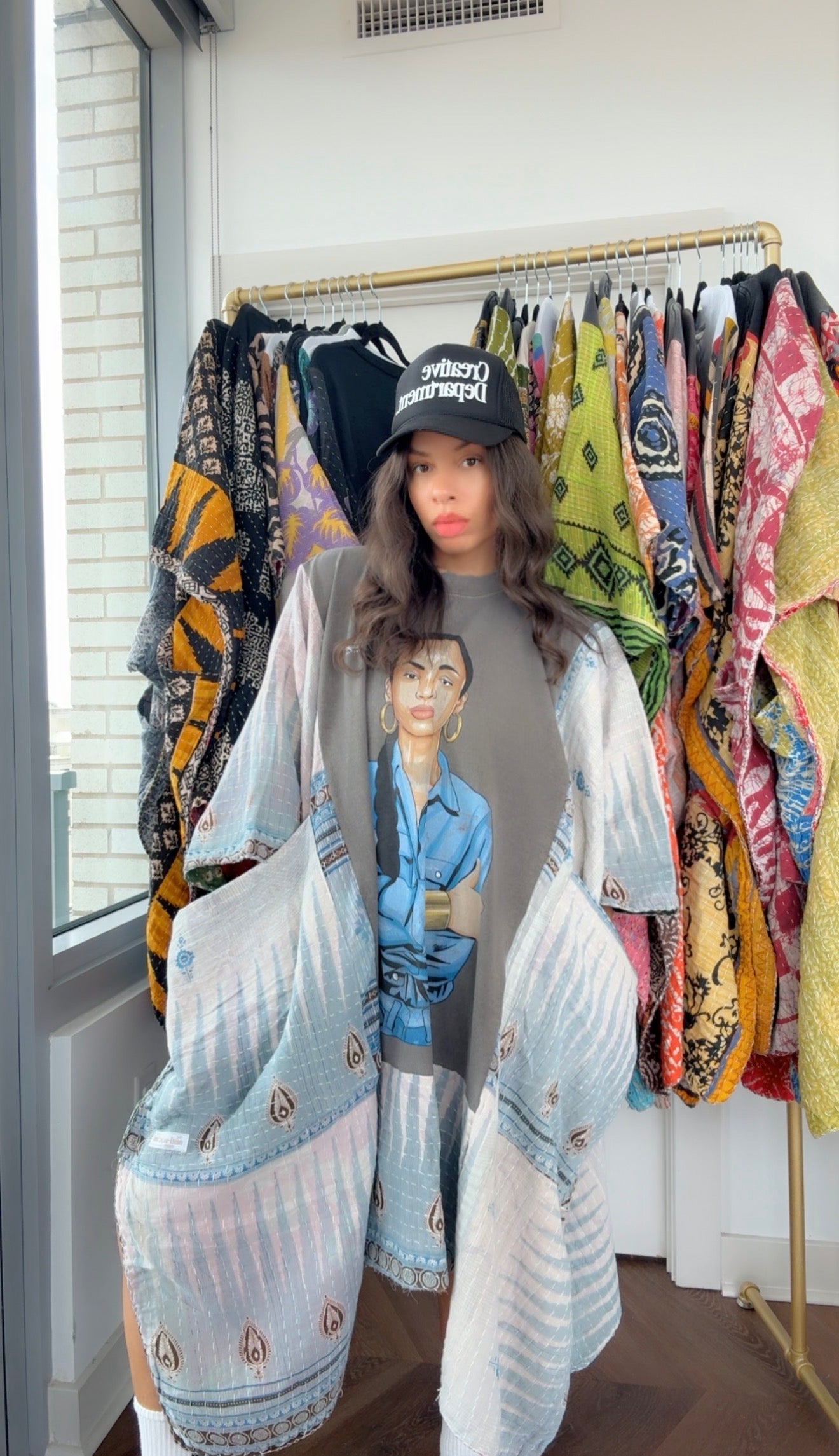 * A RARE Sade (tribal print) Original Kantha Band Tee Muu (Top Tier Premium) Collectors Vault