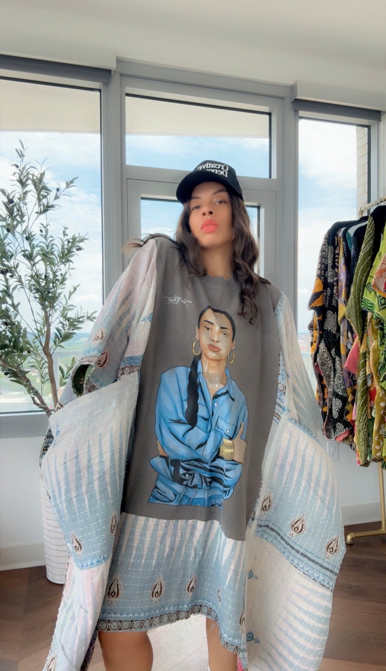 * A RARE Sade (tribal print) Original Kantha Band Tee Muu (Top Tier Premium) Collectors Vault