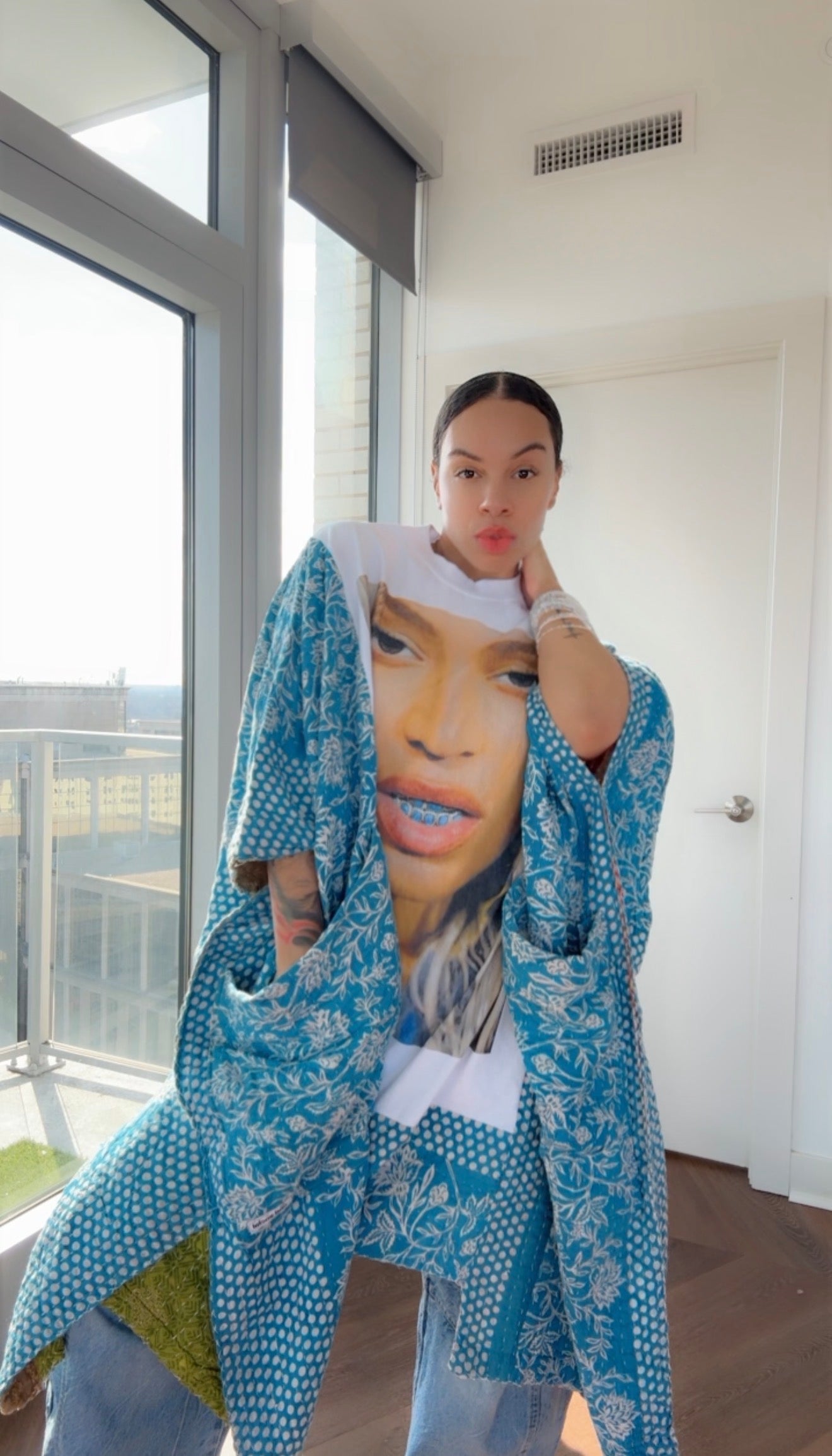 ** Beyoncé Original Kantha Band Tee Muu (Premium)