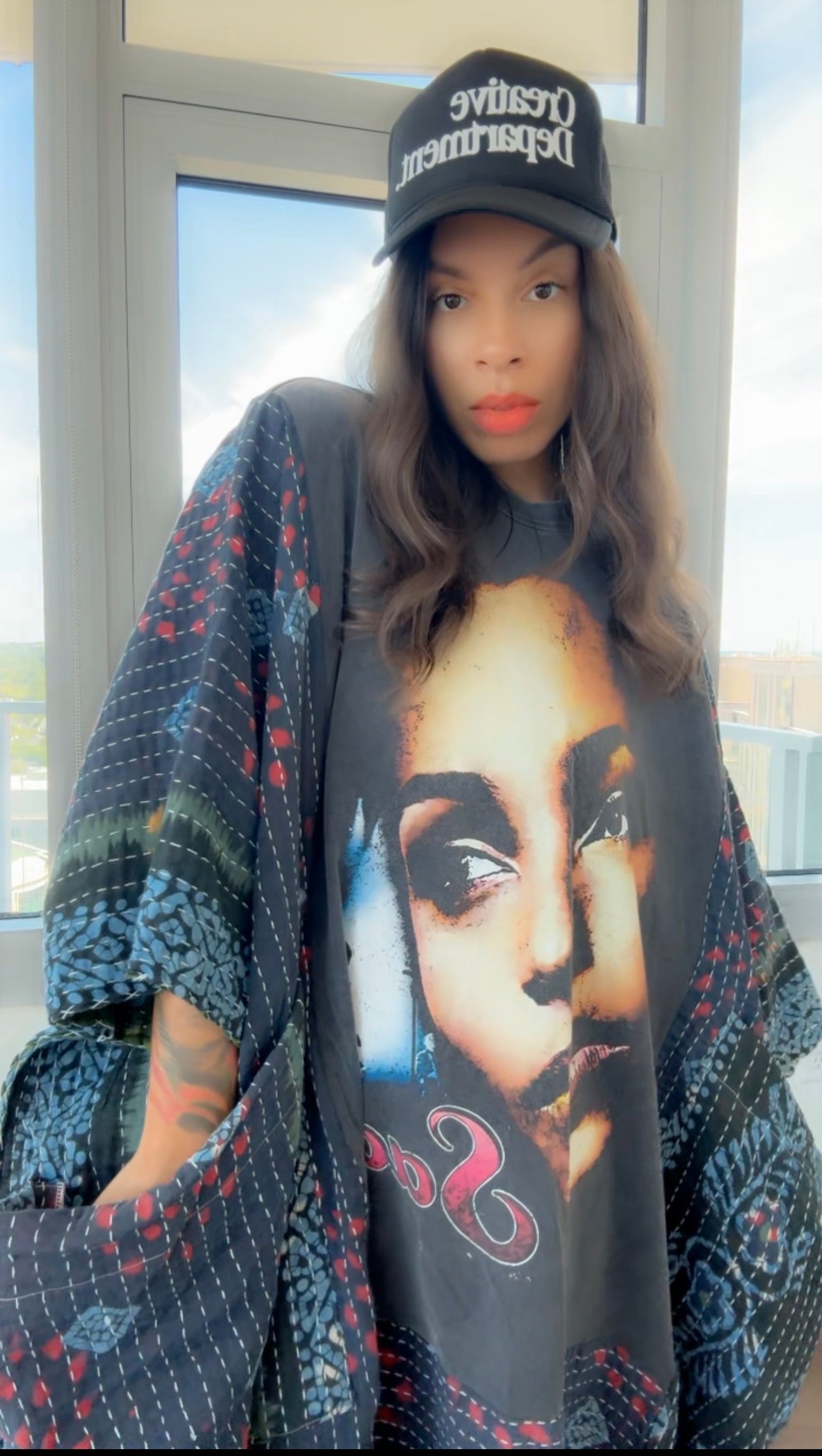 * 8/28 Drop Sade Hand Dyed Original Kantha Band Tee Muu (Top Tier Premium) Collectors Vault