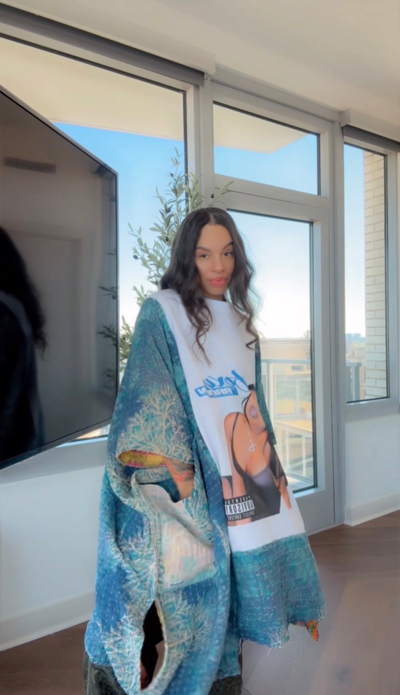 ** Foxy Brown Original Kantha Band Tee Muu