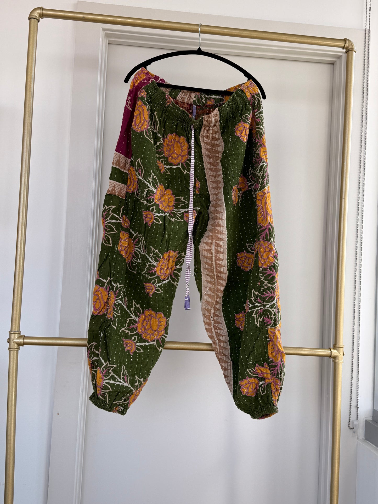 ** Reversible Kantha Jogger Pants (only)