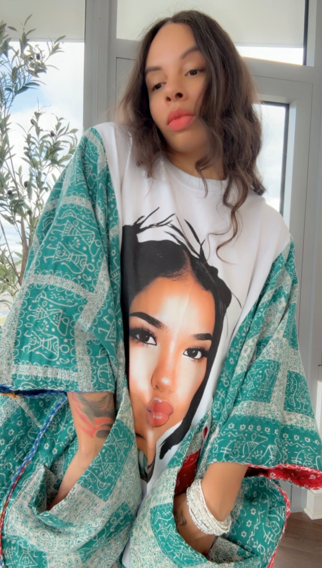 Jhene’ Aiko Original Kantha Band Tee Muu (Premium)