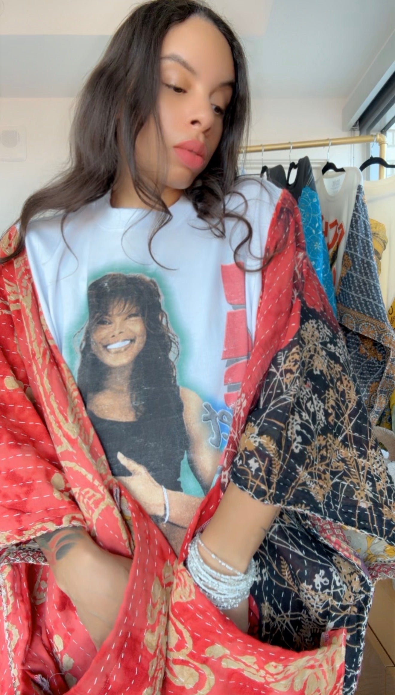**Janet Jackson Original Kantha Band Tee Muu (premium quilt)