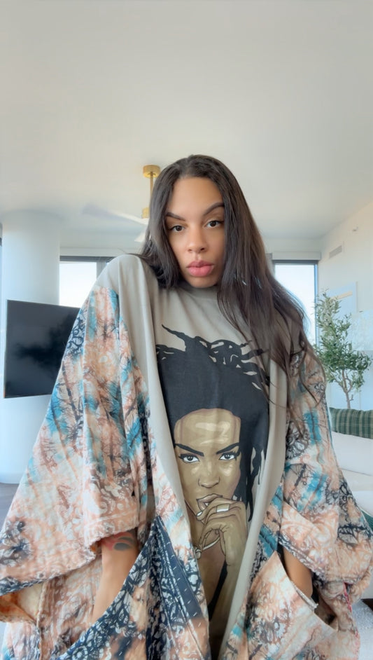 *Listing To Purchase A Custom Chuck -X- Dray Over-dyed Kantha Band Tee Muu