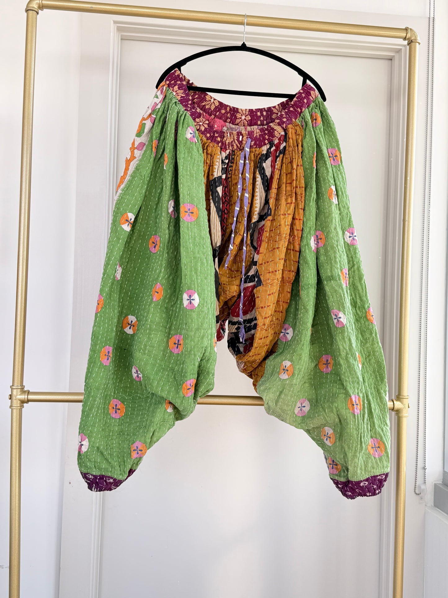 ** Reversible Kantha Harem Pants