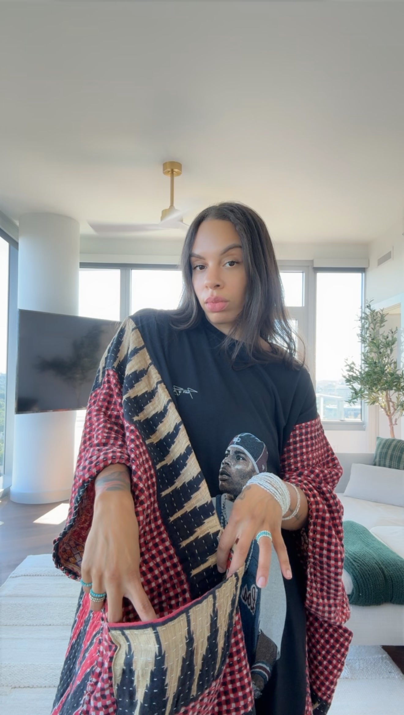 *Nelly Original Kantha Band Tee Muu