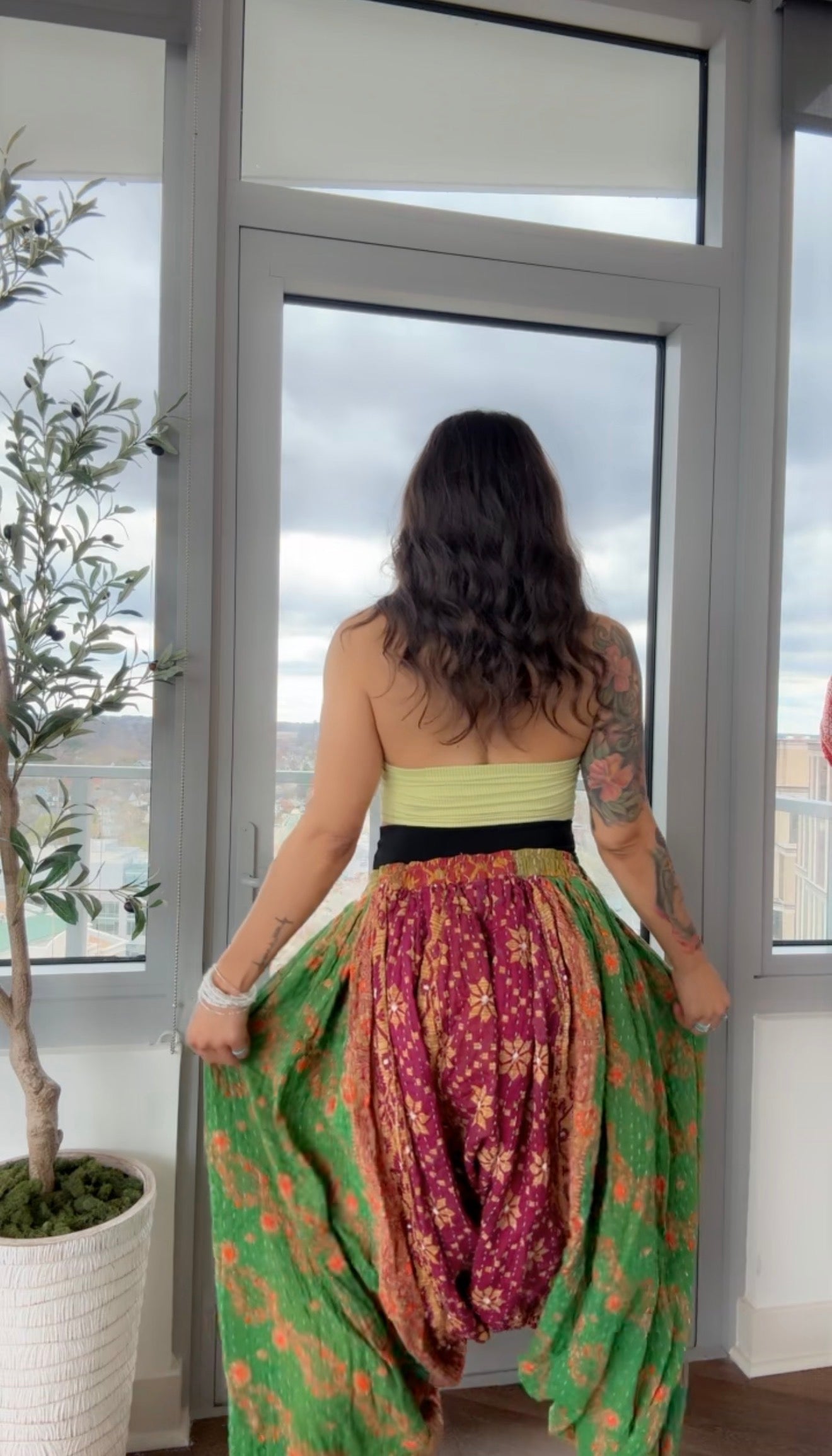 ** Reversible Kantha Harem Pants (only)