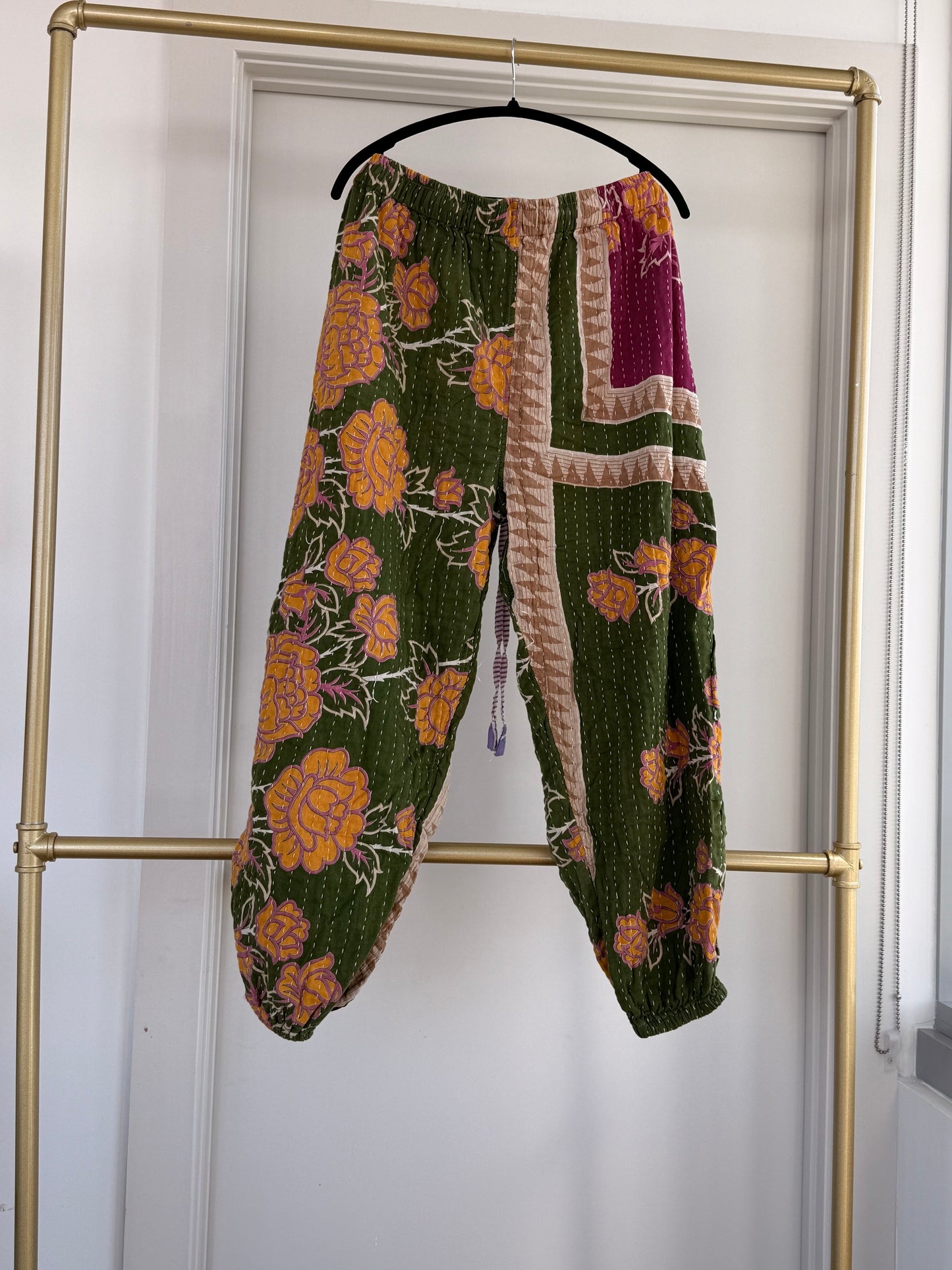 ** Reversible Kantha Jogger Pants (only)