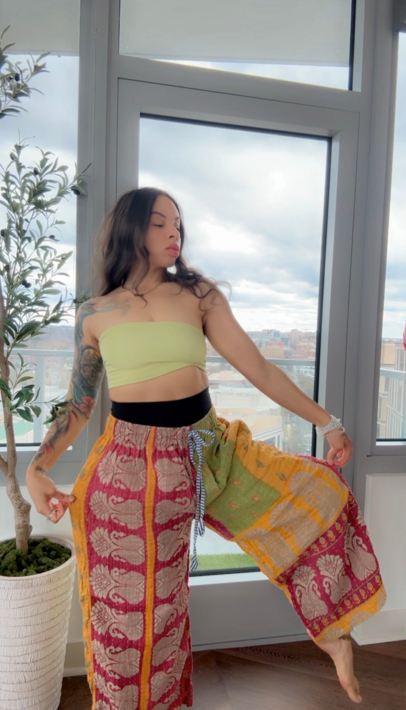 ** Reversible Kantha Lounge Pant
