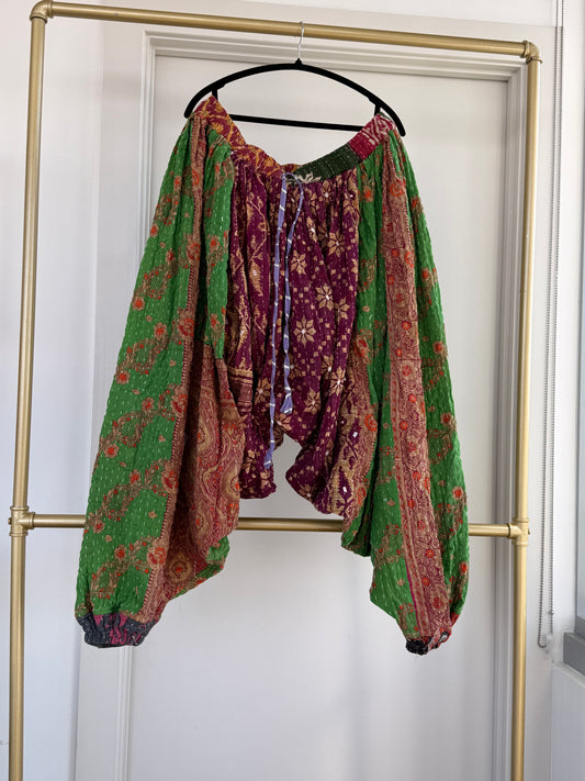 ** Reversible Kantha Harem Pants (only)