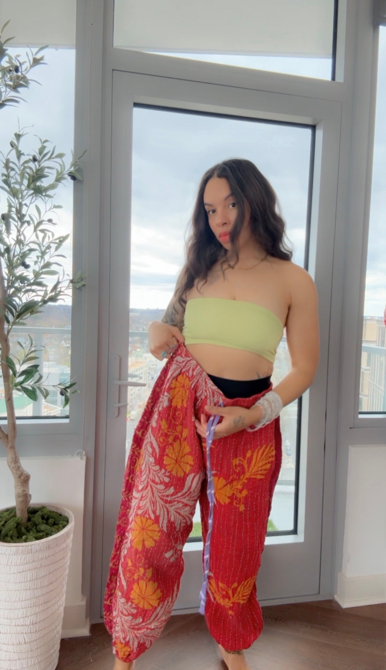 ** Reversible Kantha Jogger Pant (only)