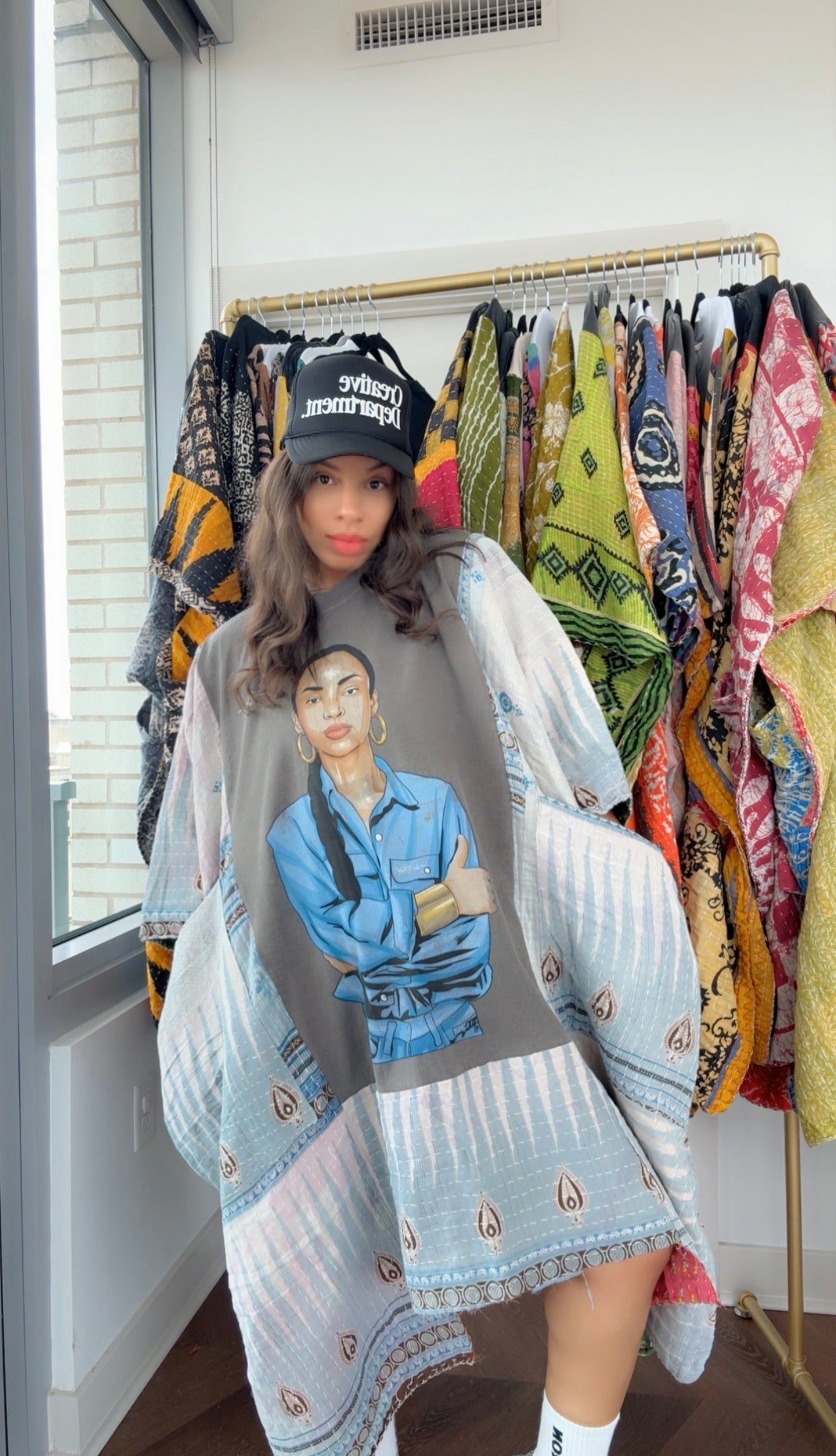 * A RARE Sade (tribal print) Original Kantha Band Tee Muu (Top Tier Premium) Collectors Vault
