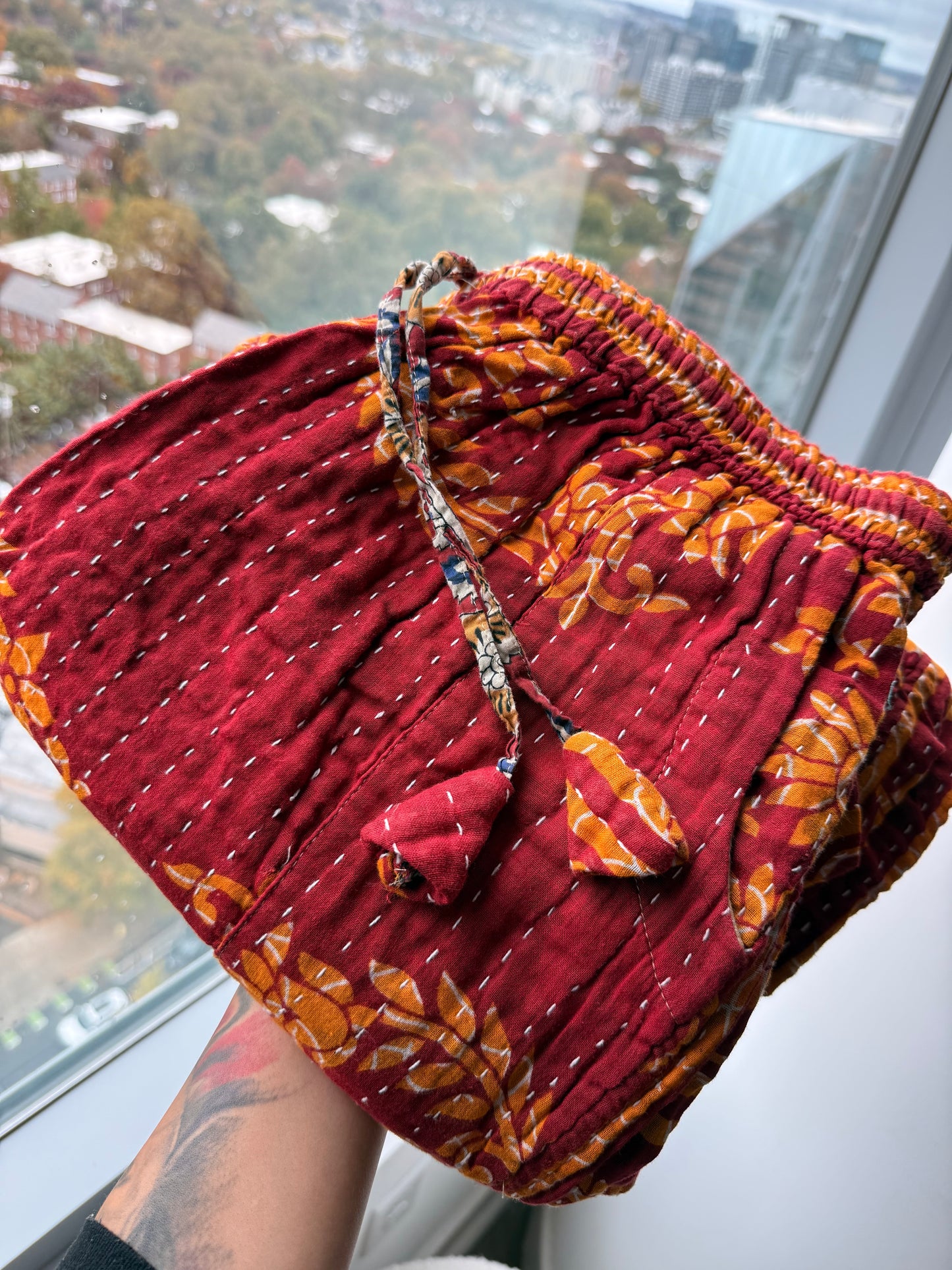 *Reversible Kantha Lounge Pants