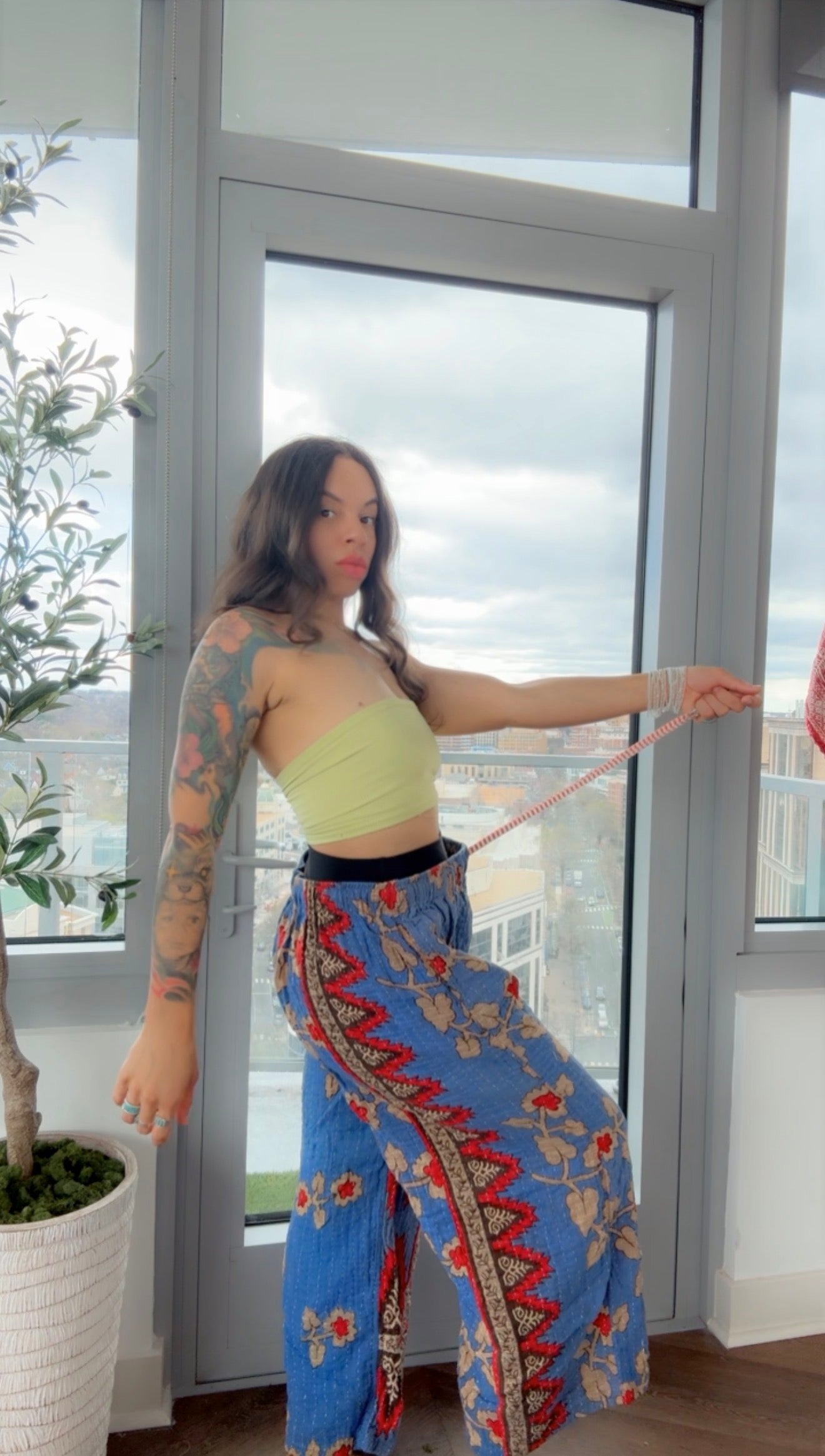 ** Reversible Kantha Lounge Pant