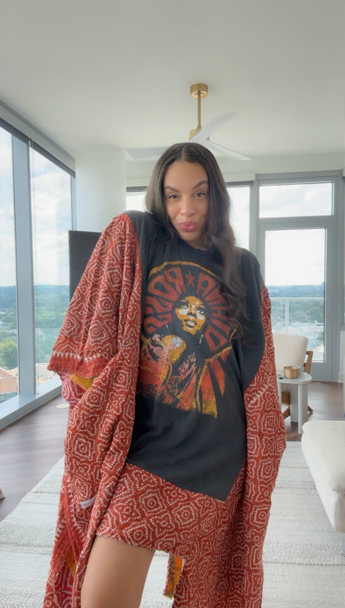 *Diana Ross Original Kantha Band Tee Muu