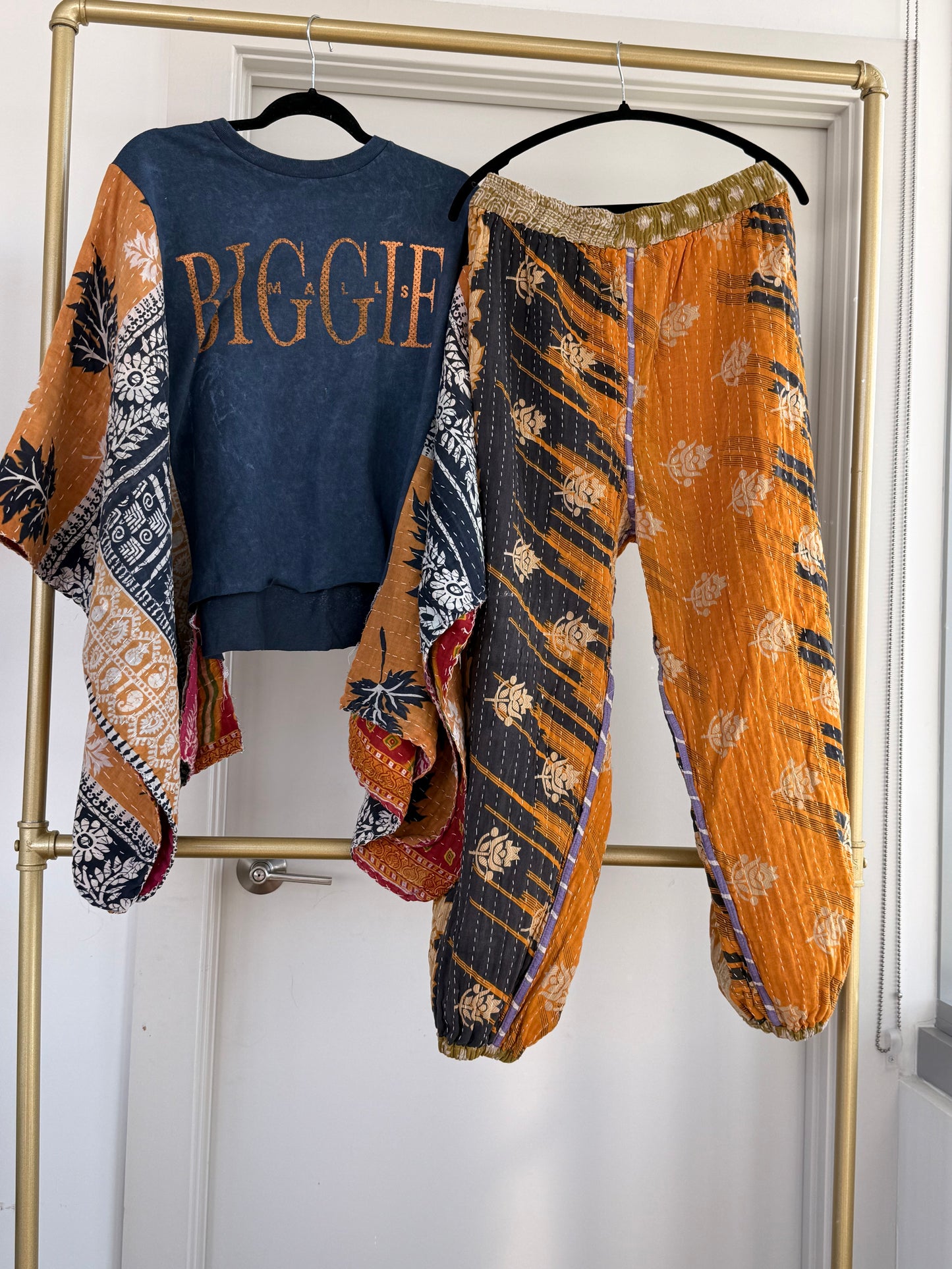 ** Reversible Kantha Jogger Pants (only)
