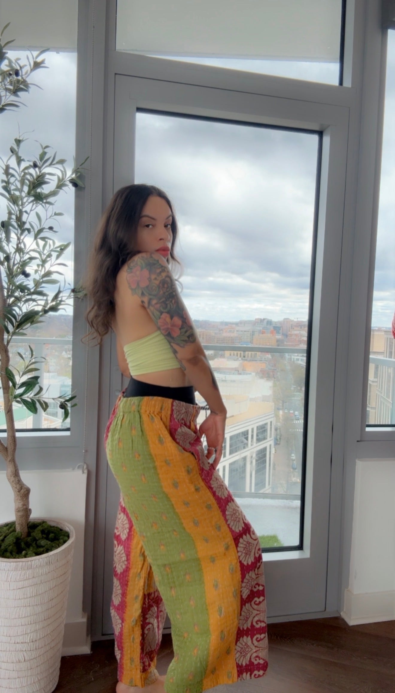 ** Reversible Kantha Lounge Pant