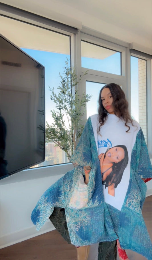 ** Foxy Brown Original Kantha Band Tee Muu