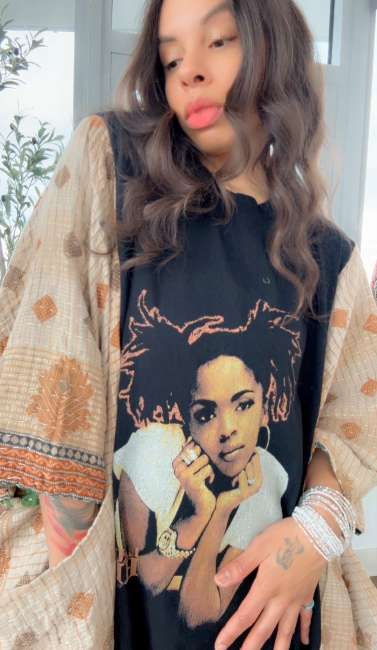 Lauryn Hill Original Kantha Band Tee Muu (Premium)