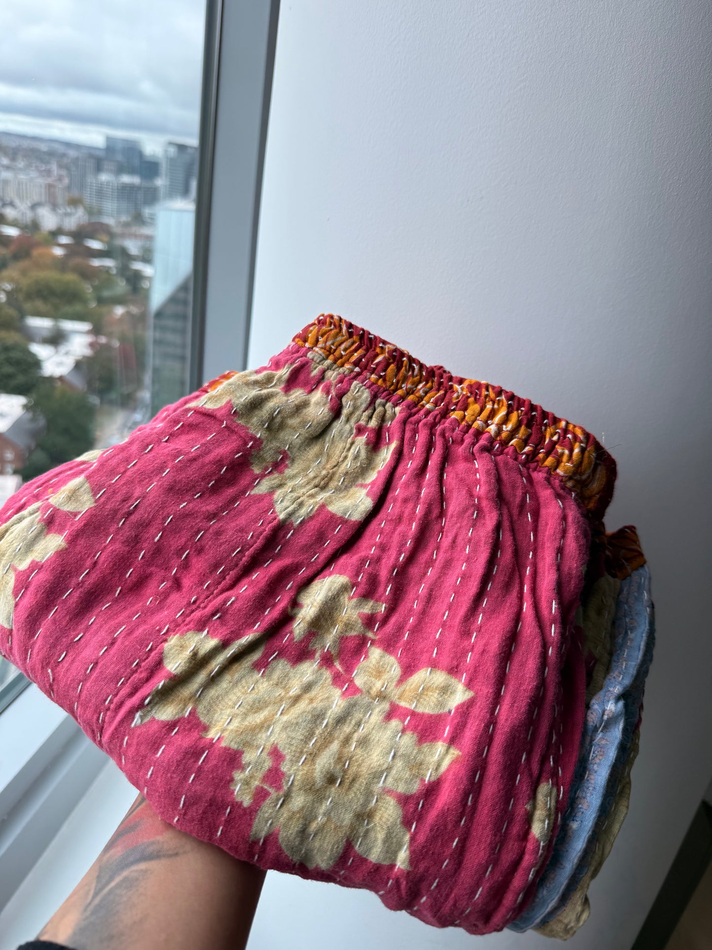 *Reversible Kantha Lounge Pants