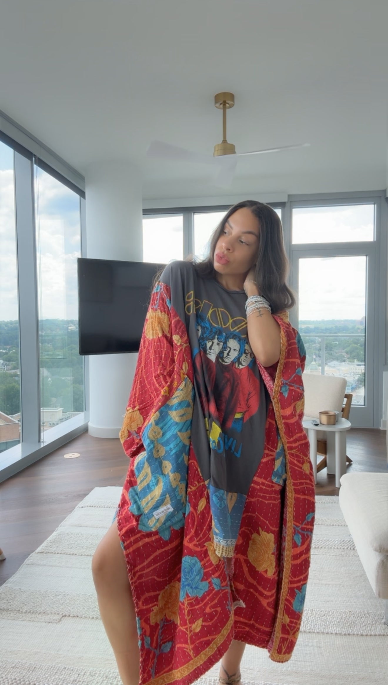 *The Doors Original Kantha Band Tee Muu