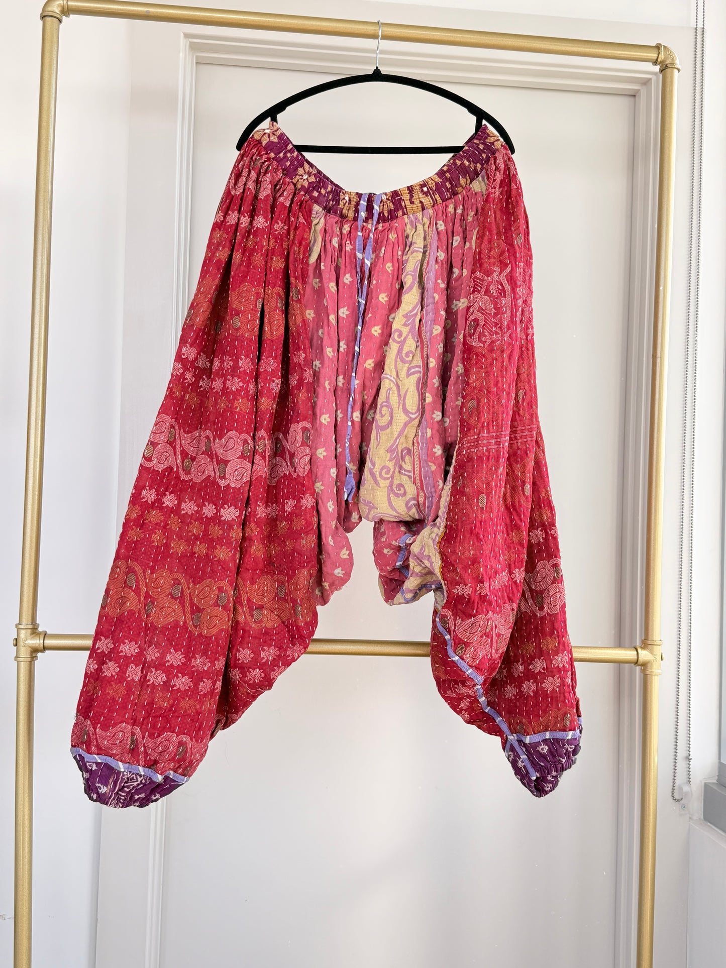 ** Reversible Kantha Harem Pants